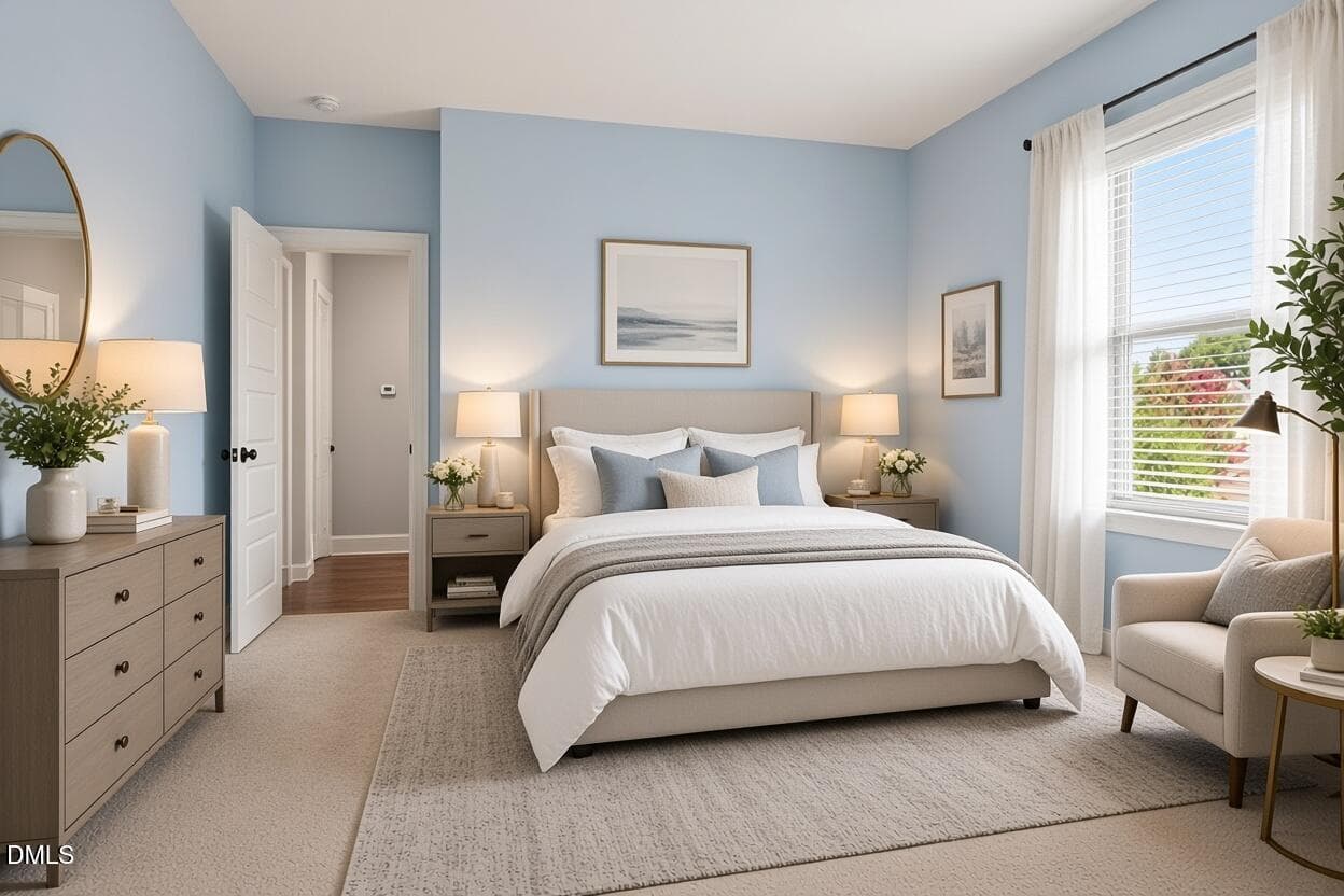 guest room - 4116 Alpine Clover Drive, Wake Forest, NC 27587
