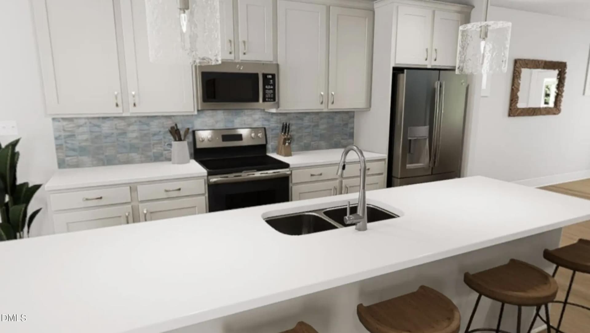 Kitchen Detail Rendering - 1961 Wendell Valley Boulevard, Wendell, NC 27591