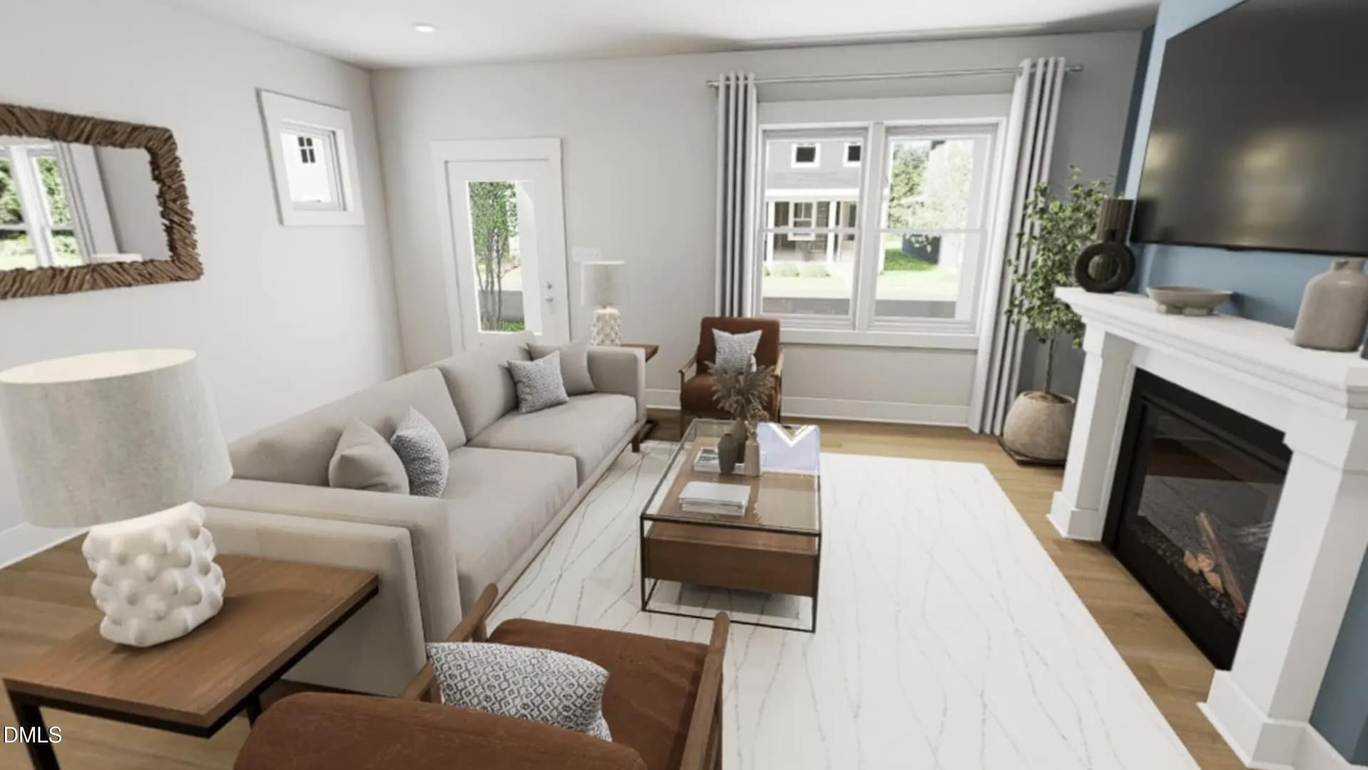 Living Room Rendering - 1961 Wendell Valley Boulevard, Wendell, NC 27591