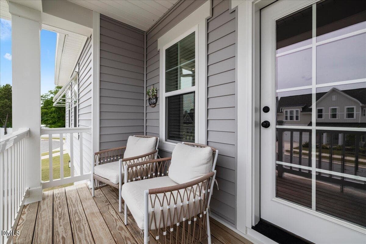 Second floor porch - 9013 Dupree Meadow Drive, Angier, NC 27501, Angier
