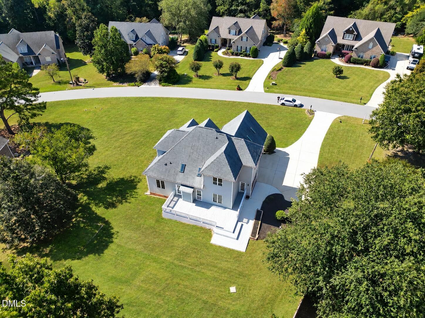 Aerial View - 5312 Serather Court, Garner, NC 27529