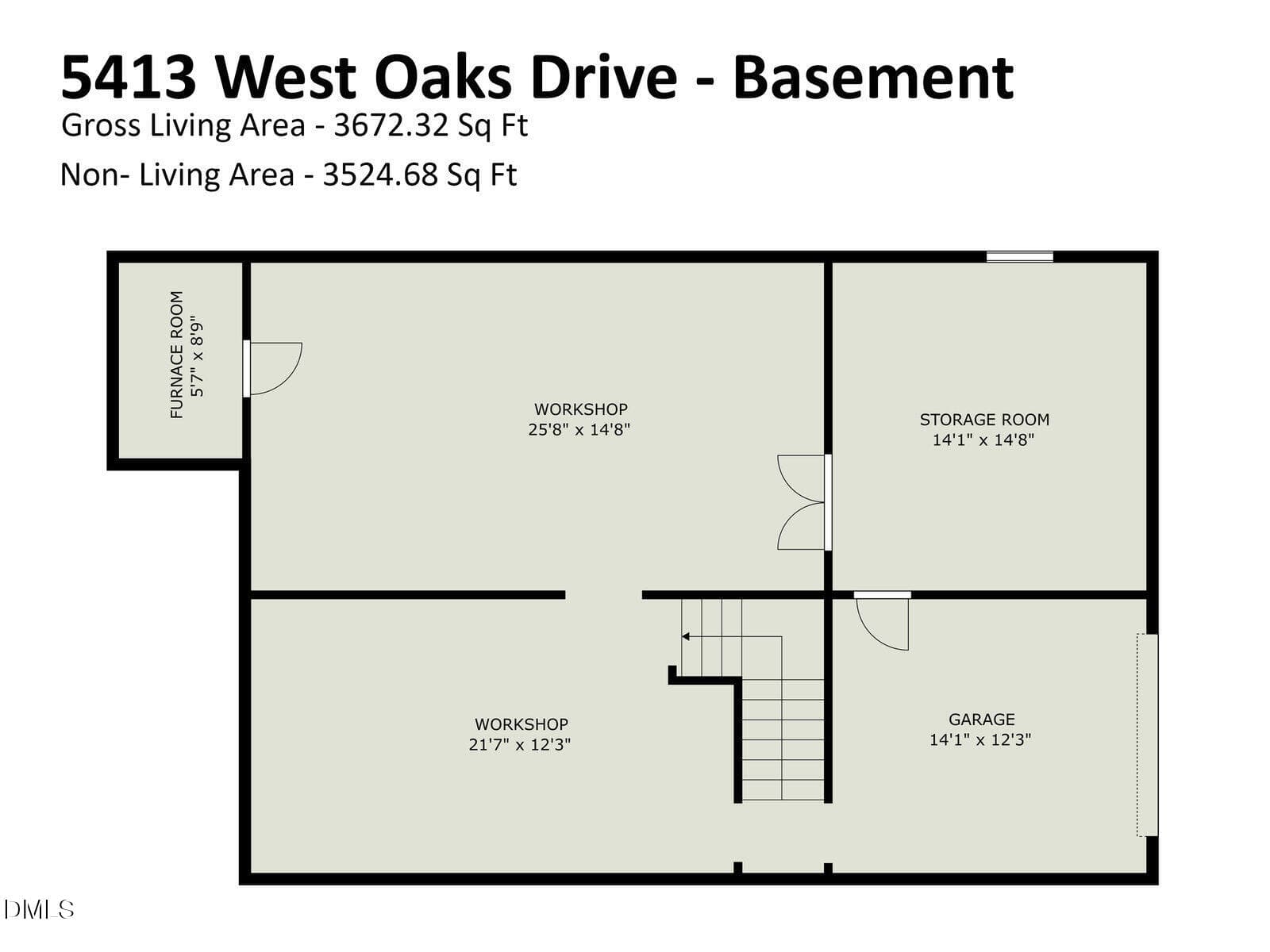 Unfinished Basement - 5413 W Oaks Drive, Fuquay Varina, NC 27526, Fuquay Varina