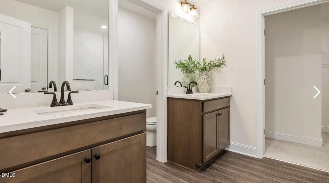 primary bathroom - 4216 Weavers Pond Drive, Zebulon, NC 27597