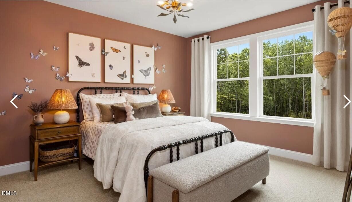 guest bedroom - 4216 Weavers Pond Drive, Zebulon, NC 27597