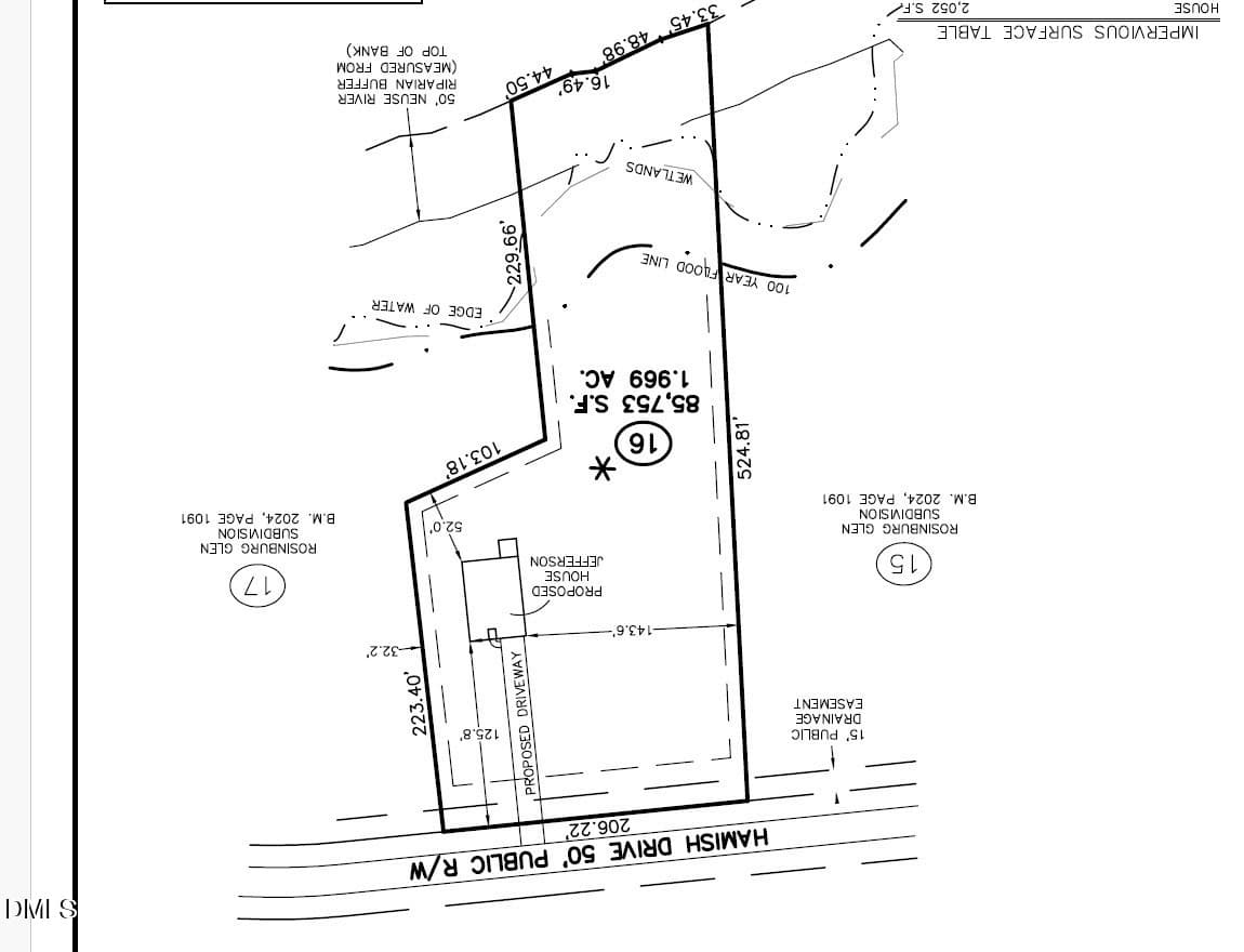 RG 16 prelim plot pic - 10300 Hamish Drive, Zebulon, NC 27597, Zebulon