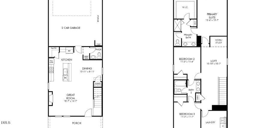 Floorplan - 4116 Hazel Branch Way, Wendell, NC 27591, Wendell