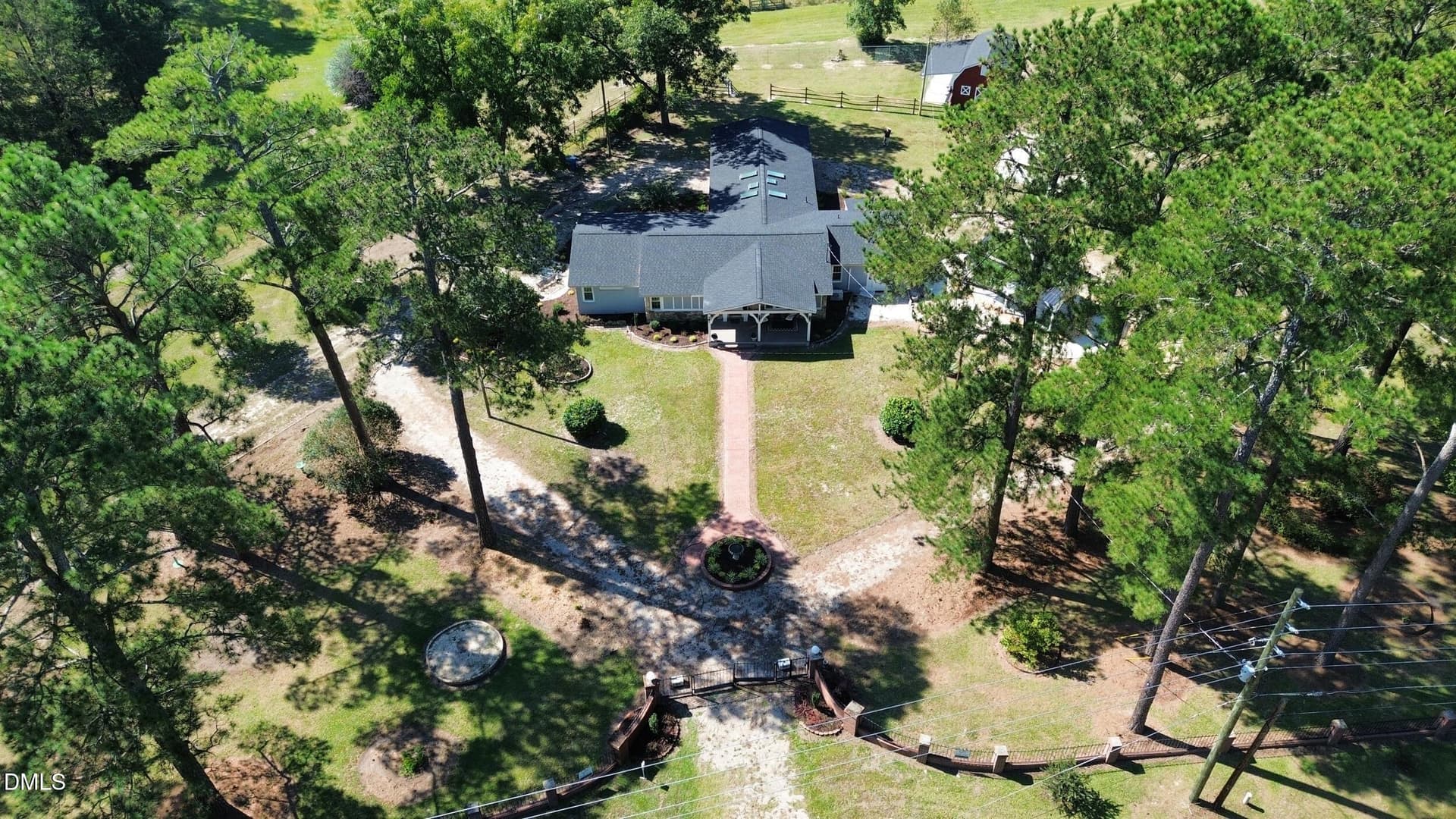 Aerial View - 7336 Pittman Gr Ch Road, Raeford, NC 28376