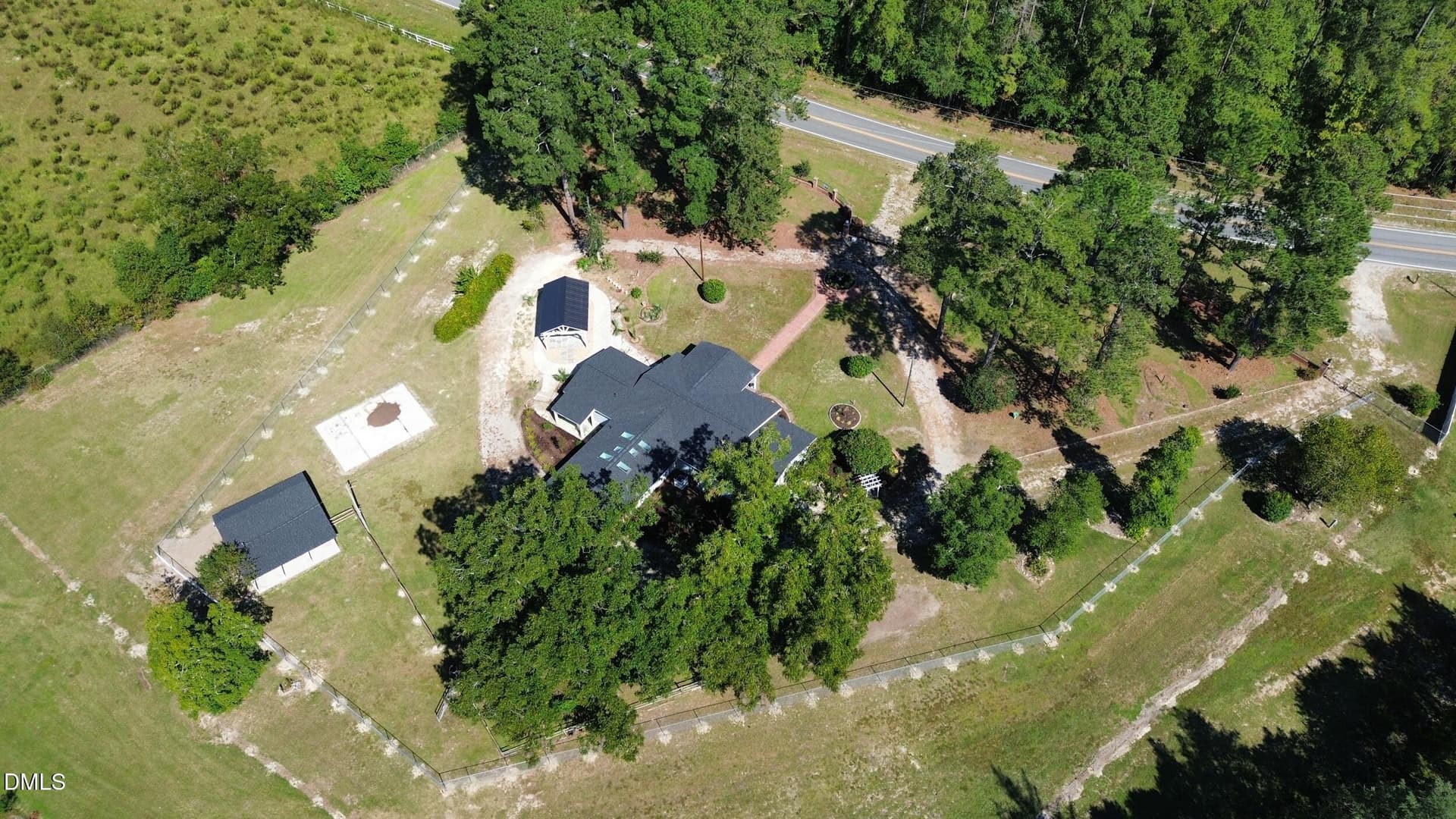 Aerial View - 7336 Pittman Gr Ch Road, Raeford, NC 28376