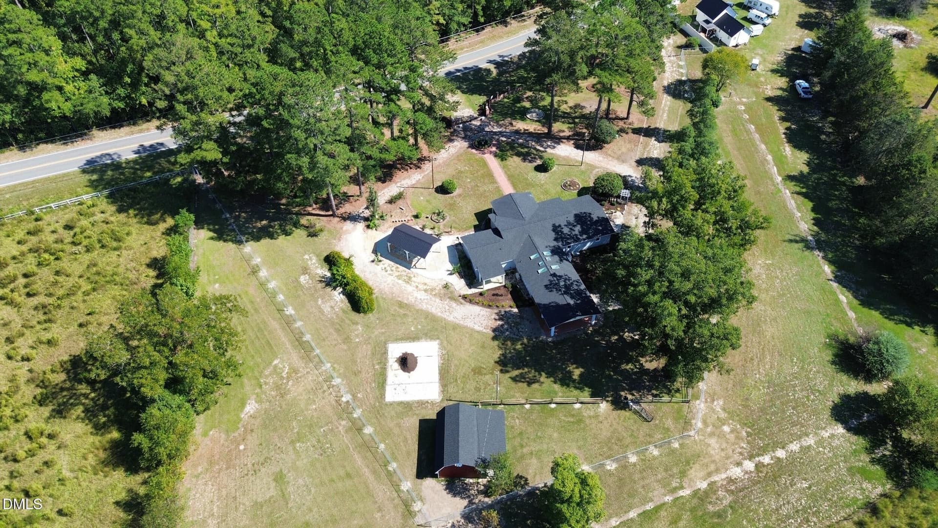 Aerial View - 7336 Pittman Gr Ch Road, Raeford, NC 28376