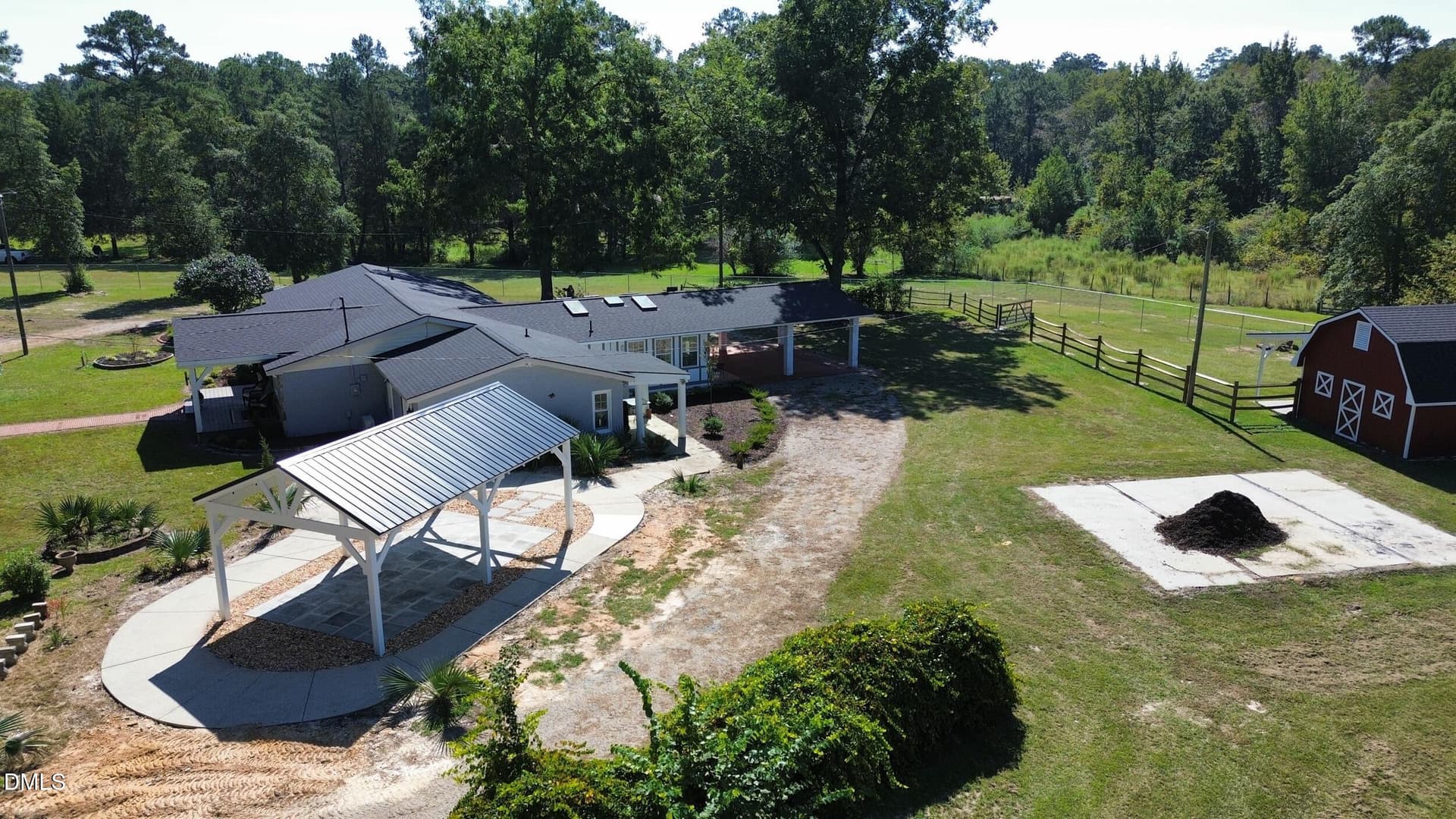 Aerial View - 7336 Pittman Gr Ch Road, Raeford, NC 28376