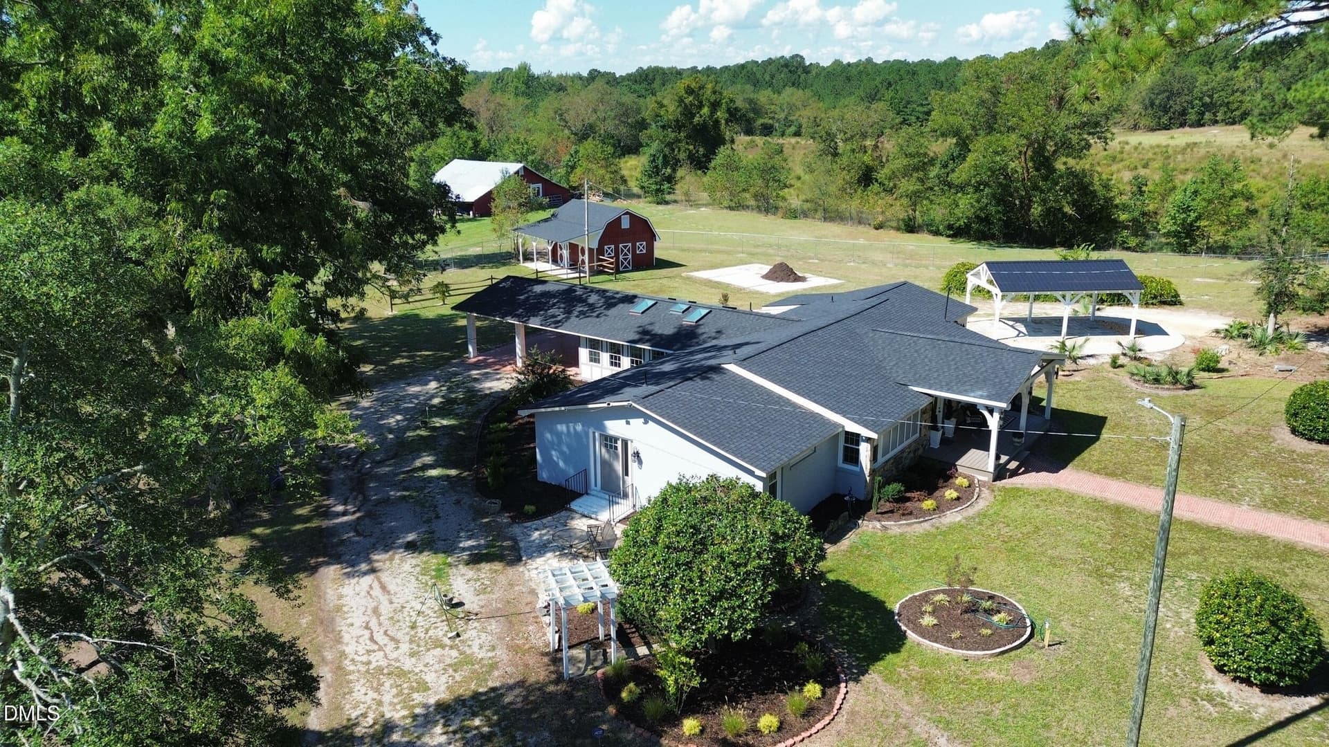 Aerial View - 7336 Pittman Gr Ch Road, Raeford, NC 28376