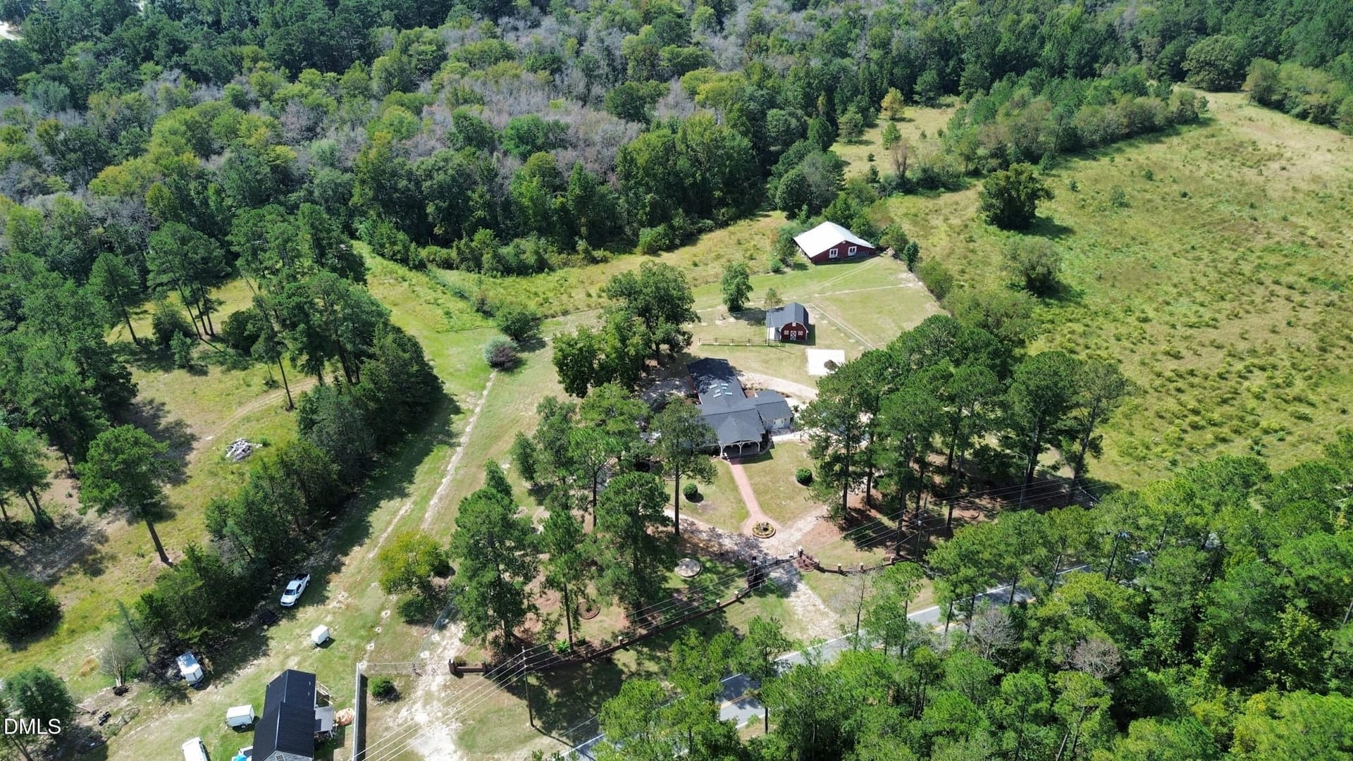 Aerial View - 7336 Pittman Gr Ch Road, Raeford, NC 28376