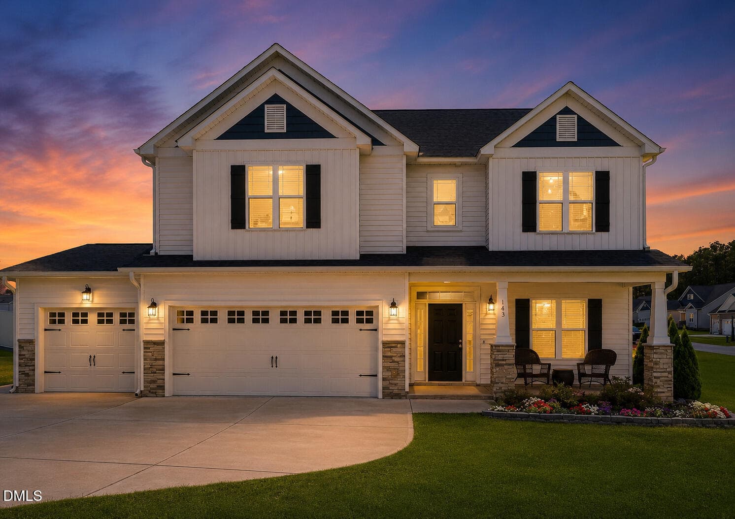Twilight Front VS - 143 Carroll Farm Way, Zebulon, NC 27597, Zebulon