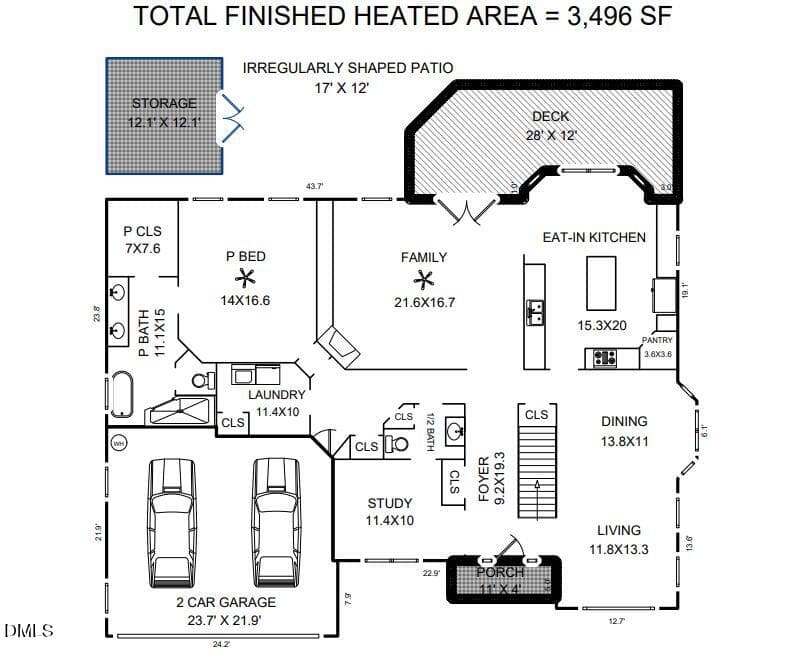 1st Floor - 1412 Abbey's Grove Trail, Raleigh, NC 27614