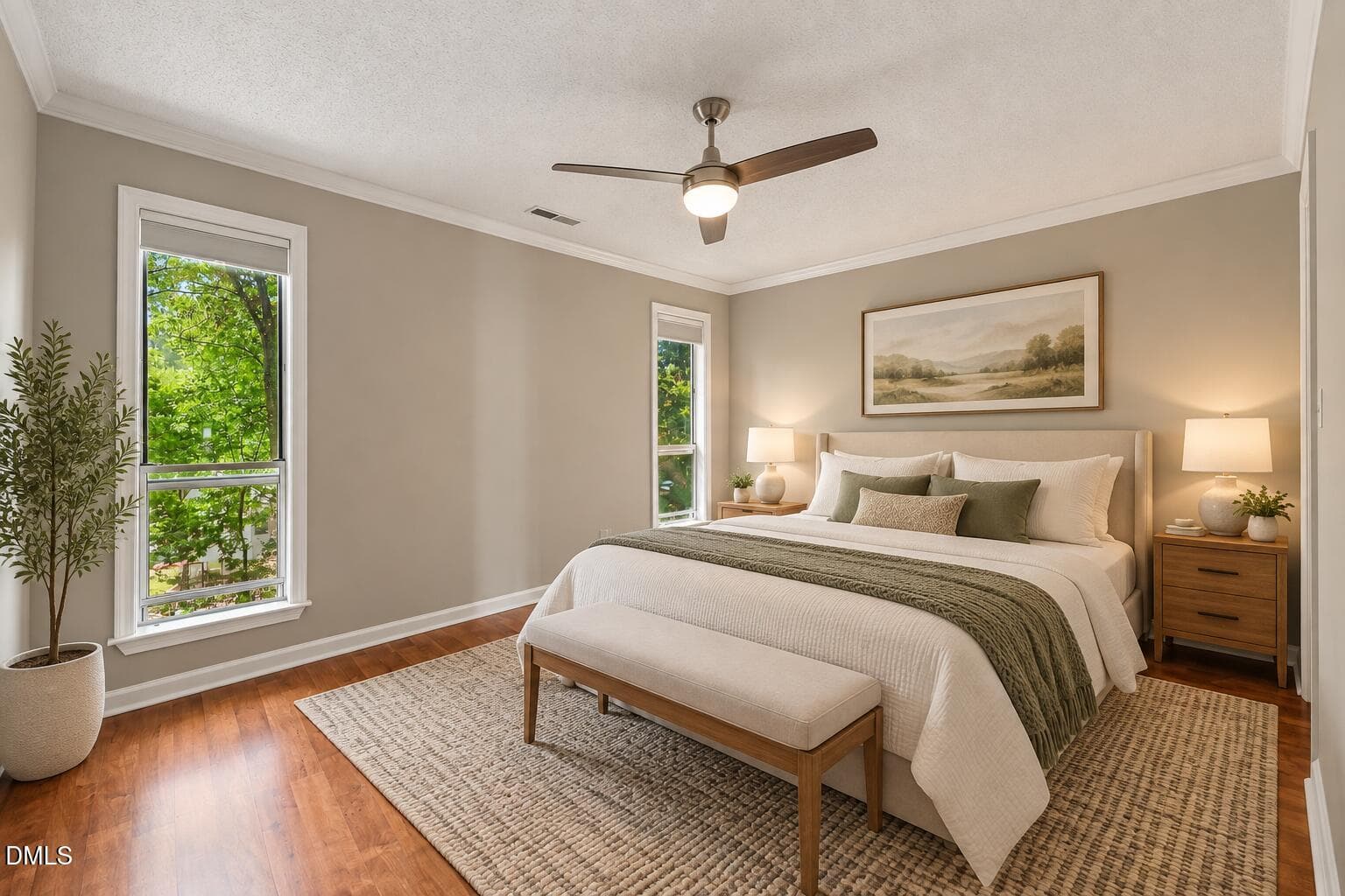 Warm Neutral Modern Bedroom Retreat - 4110 Sedgewood Drive 203, Raleigh, NC 27612, Raleigh