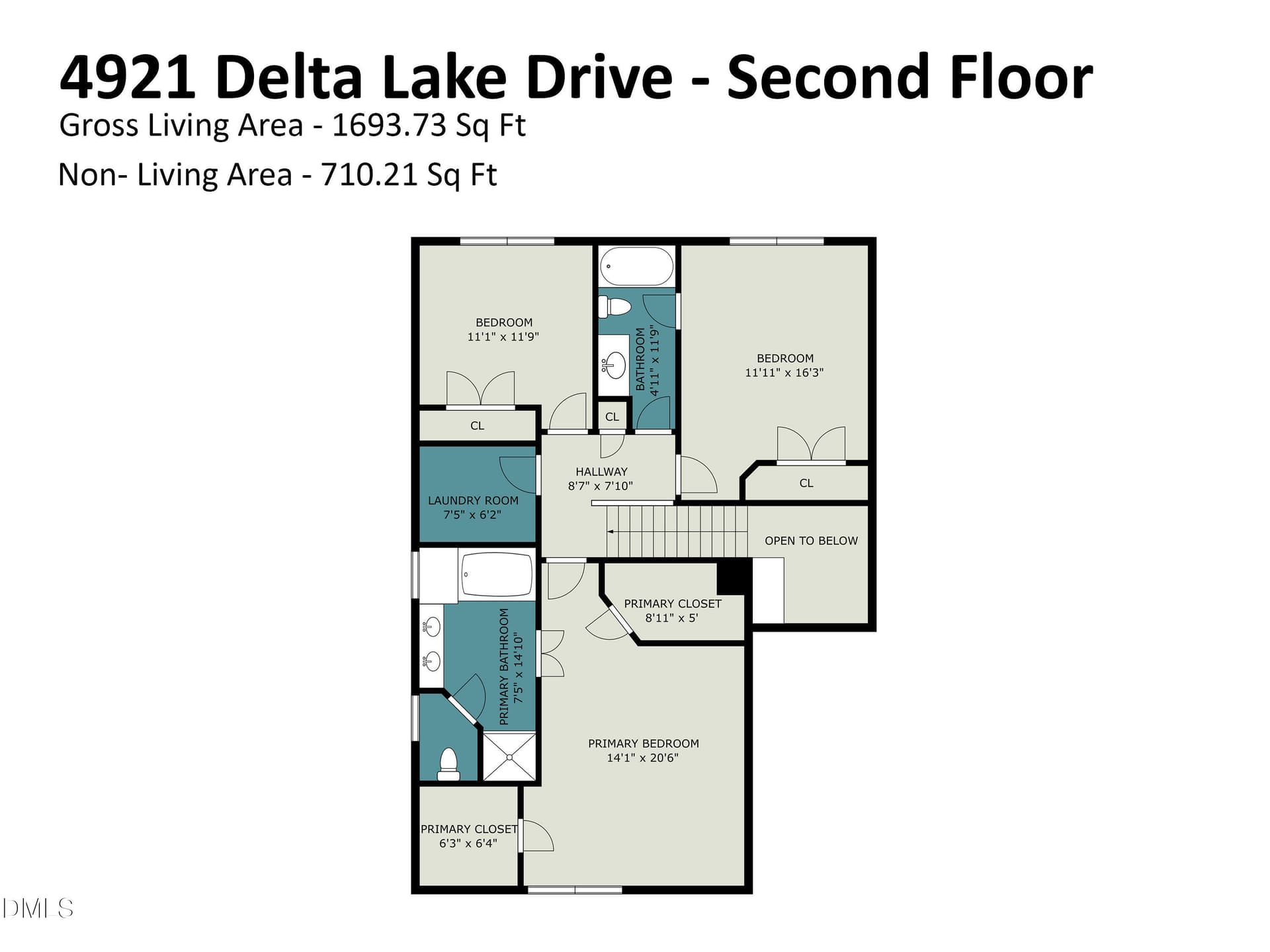 Second Floor-4921 Delta Lake - 4921 Delta Lake Drive, Raleigh, NC 27612