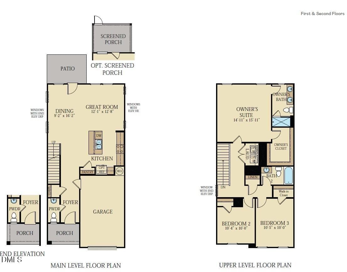 James floorplan - 228 Blossom Field Way, Angier, NC 27501, Angier