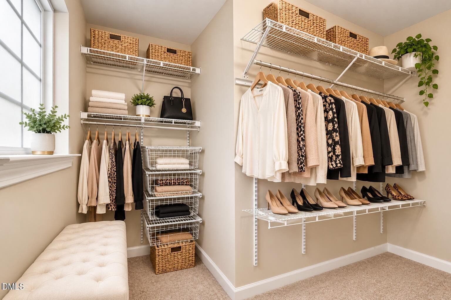 Virtually Staged Closet - Old Mill Villa - 324 Old Mill Village Drive, Apex, NC 27502