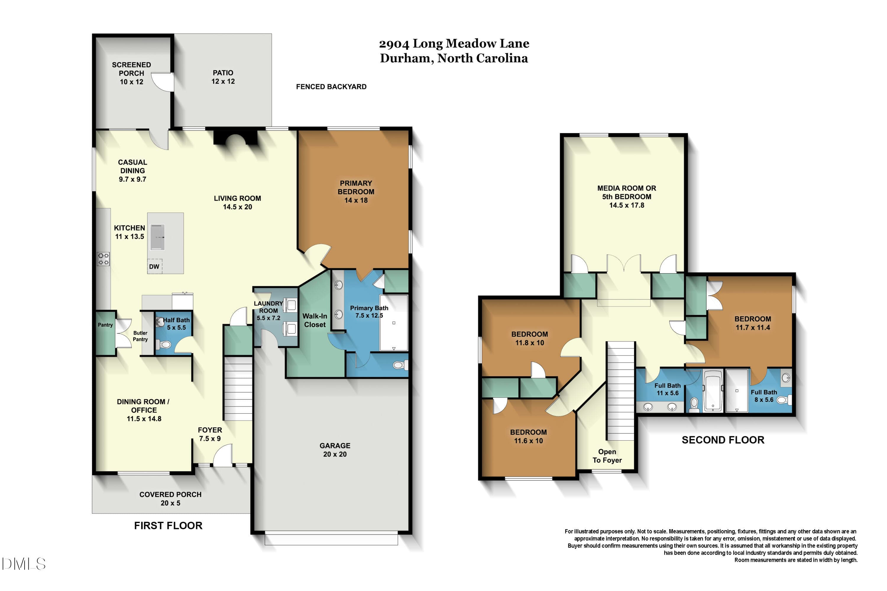 Floor Plan - 2904 Long Meadow Lane, Durham, NC 27703