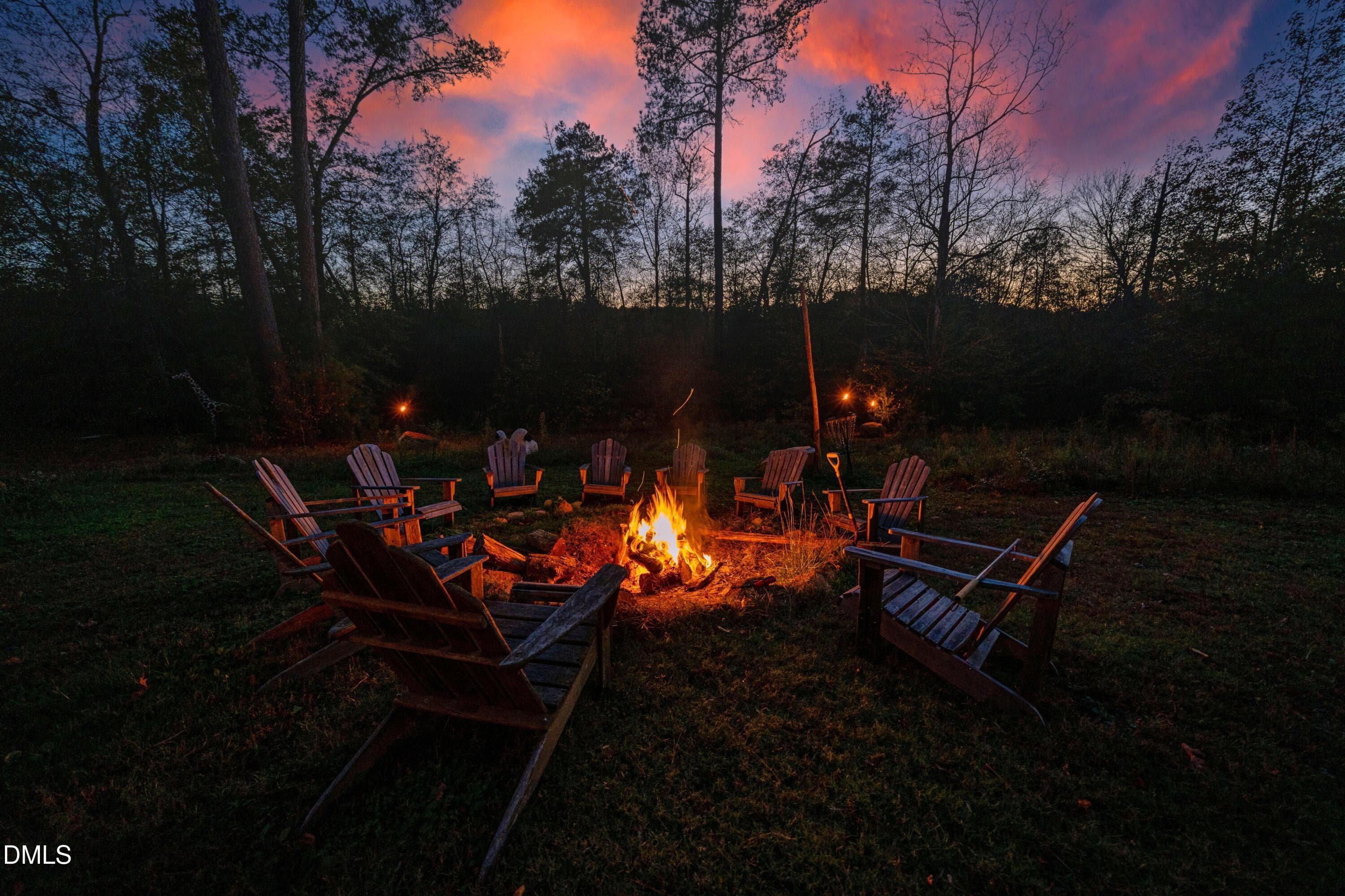 TwilightCampfire12 - 196 Paces Mill Trail, Pittsboro, NC 27312