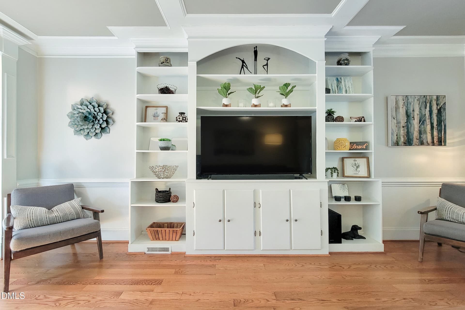 Living Room Built-Ins - 4109 Millyork Court, Apex, NC 27539
