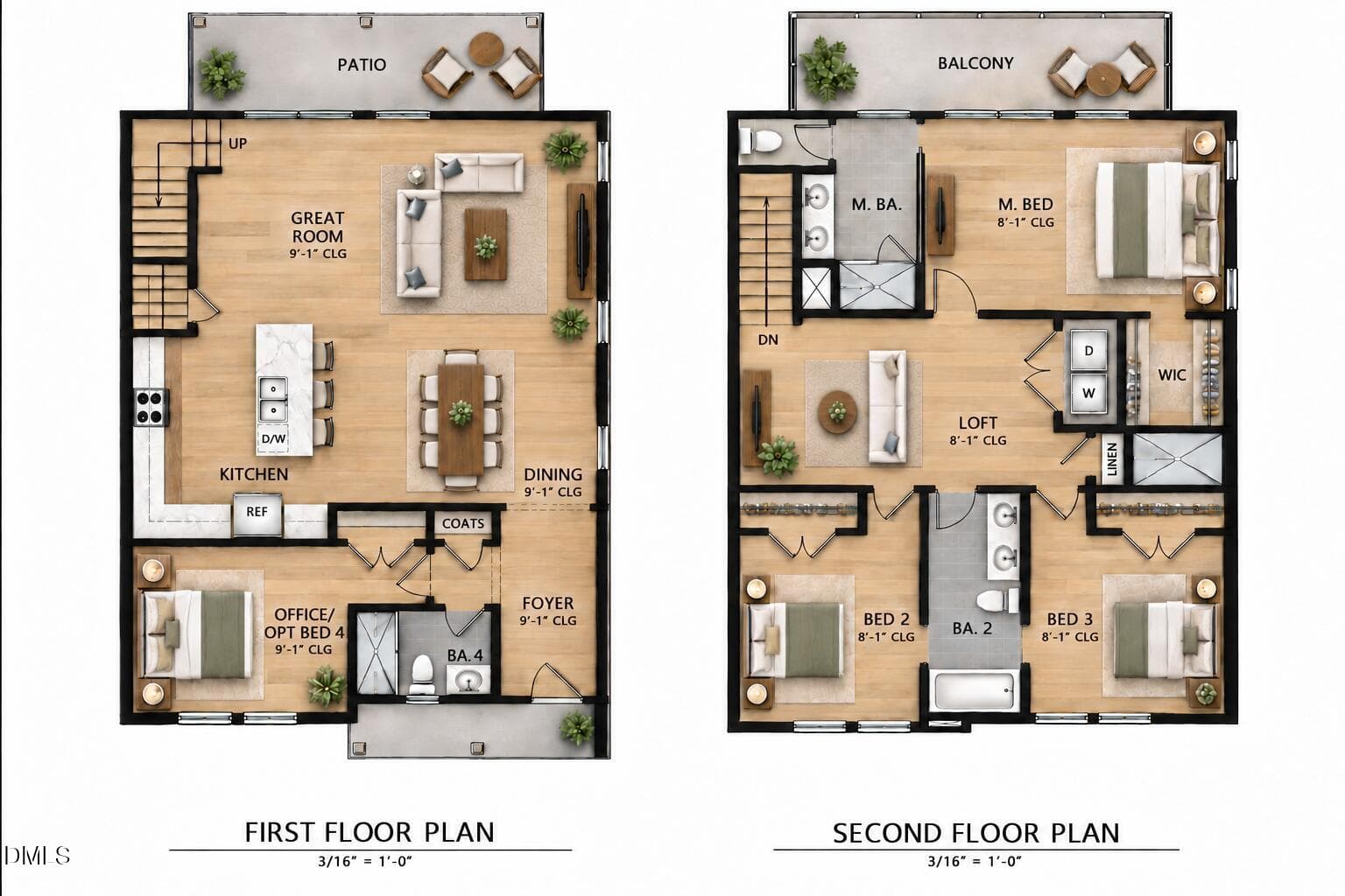 The Eaton 3-Bed Marketing Floorplan - 104 Rowboat Way, Littleton, NC 27850