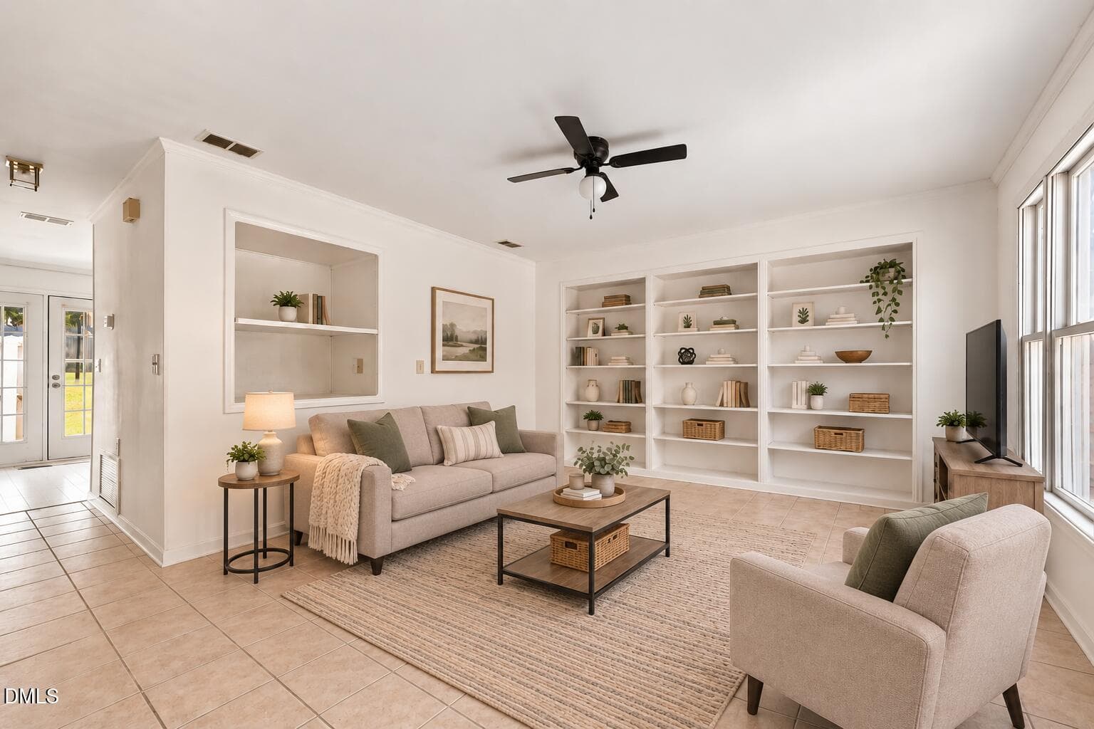 Virtually Staged Family Room - 1812 Orange Grove Road 101, Hillsborough, NC 27278, Hillsborough