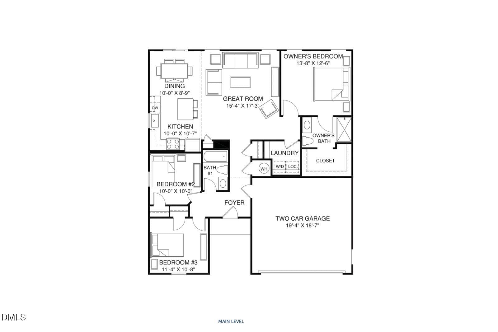 01b Spruce Floorplan - 328 Lavatera Drive, Wendell, NC 27591, Wendell