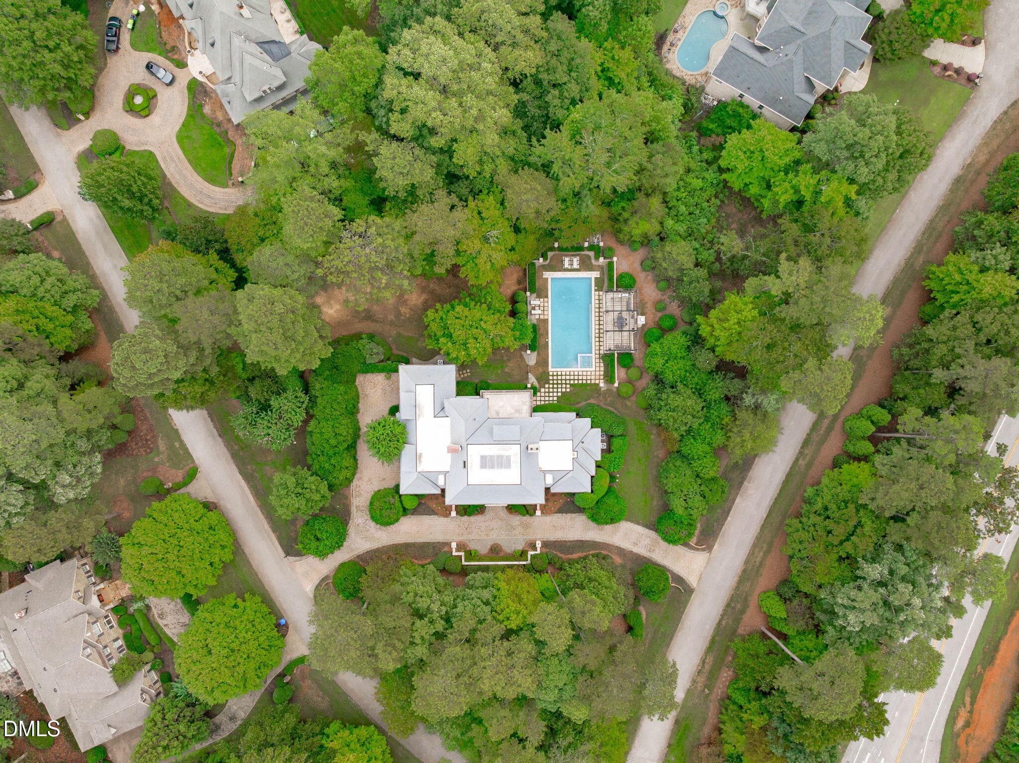 Aerial (5 of 9) - 3417 Birk Bluff Court, Cary, NC 27518, Cary