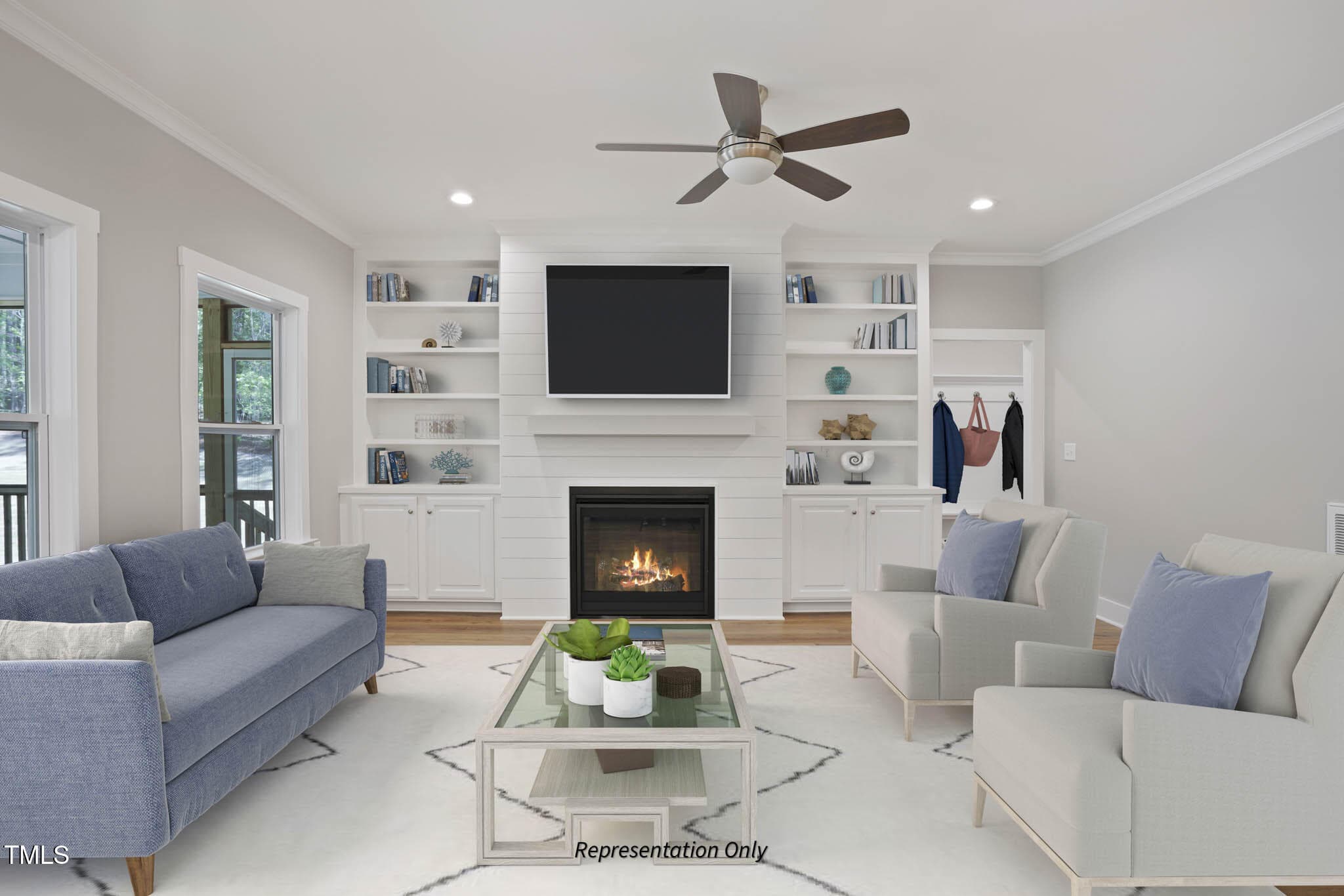 Family Room - 410 Sweetfern Lane, Zebulon, NC 27597, Zebulon