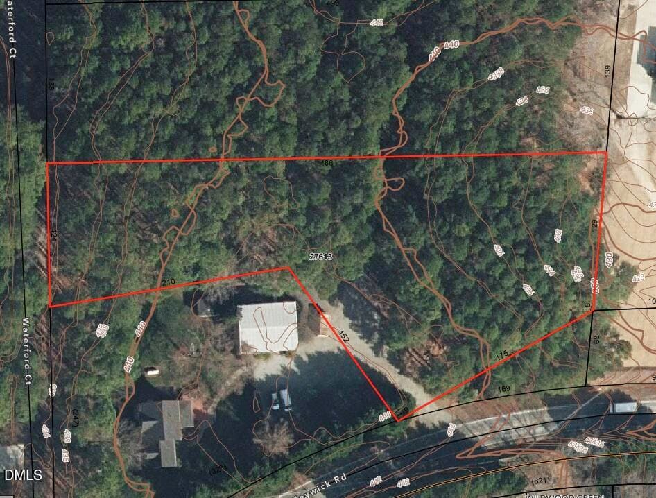 Waterford Court, Lot 1 Aerial - 10004 Waterford Court, Raleigh, NC 27613, Raleigh