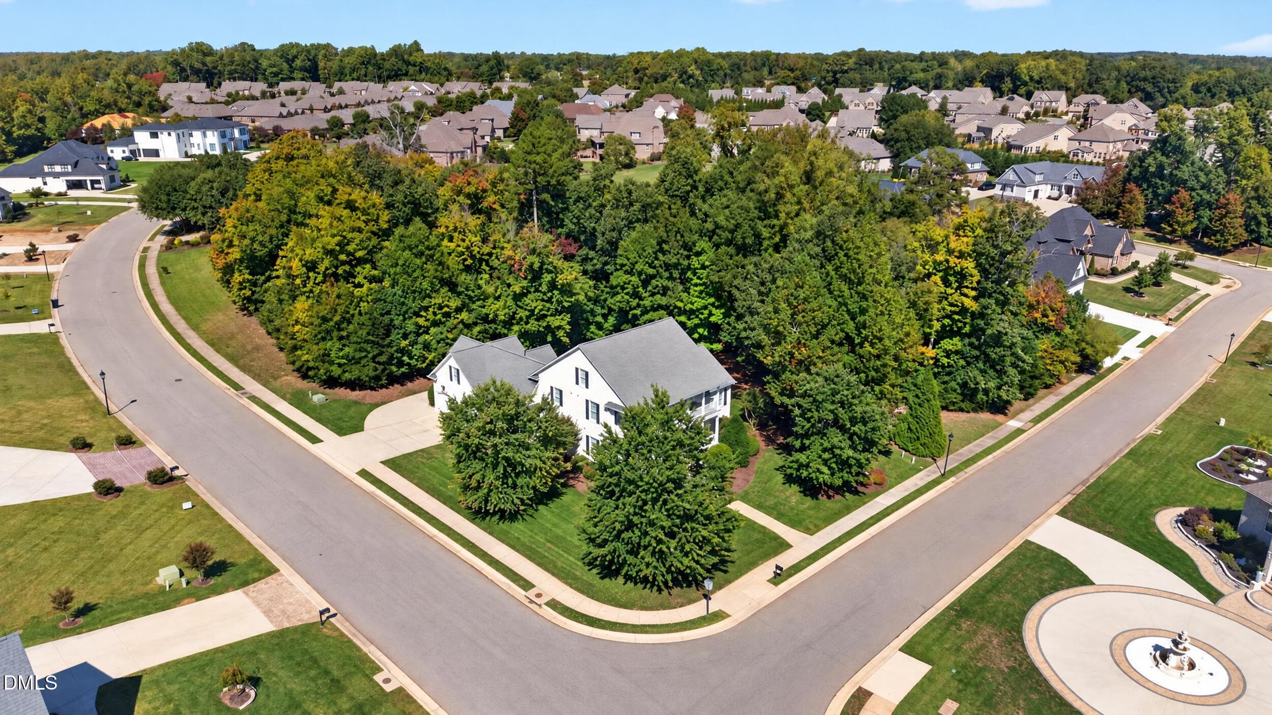 093 - Aerial View of Home and Lot - 1018 Lochshire Drive, Burlington, NC 27215