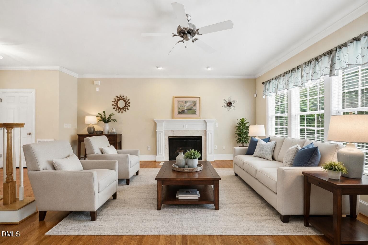 Living room Staged 1 - 2108 Stanchion Street, Mebane, NC 27302, Mebane