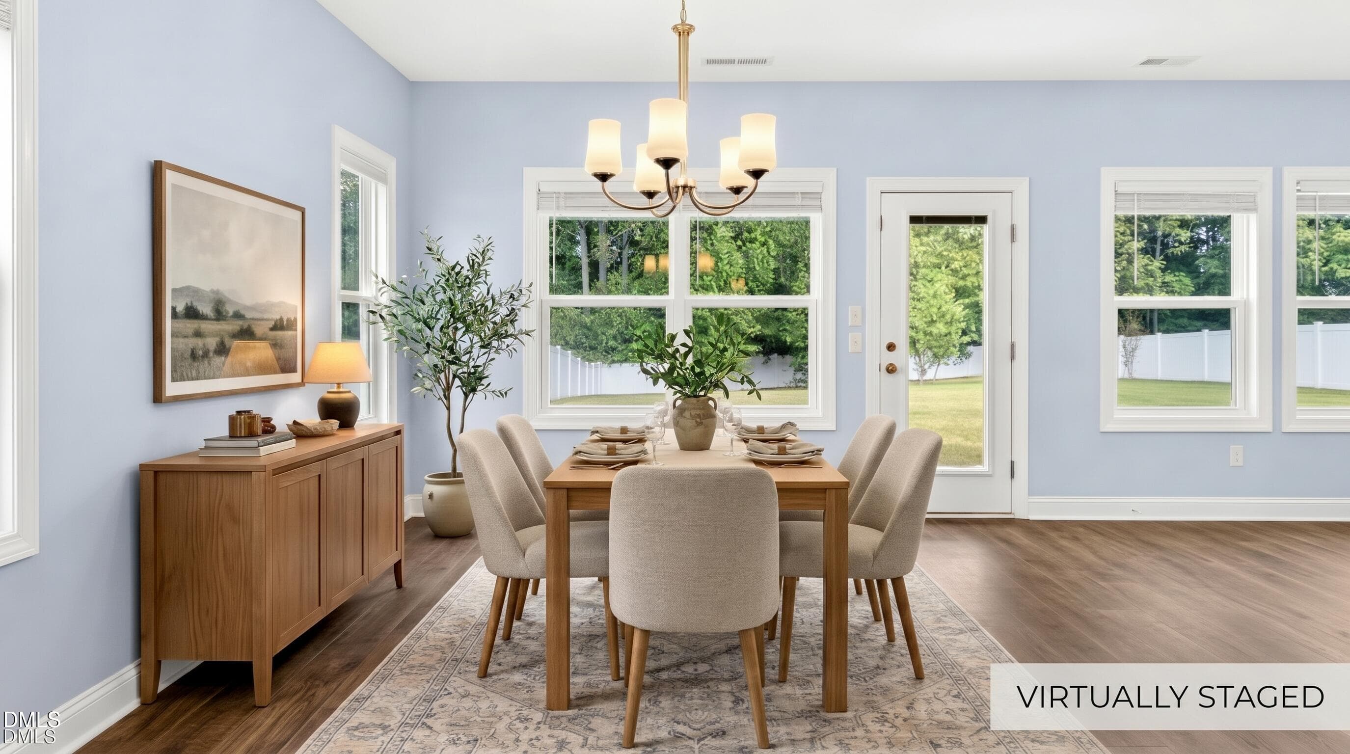 Virtually Staged Dining - 248 Kavanaugh Road, Wake Forest, NC 27587