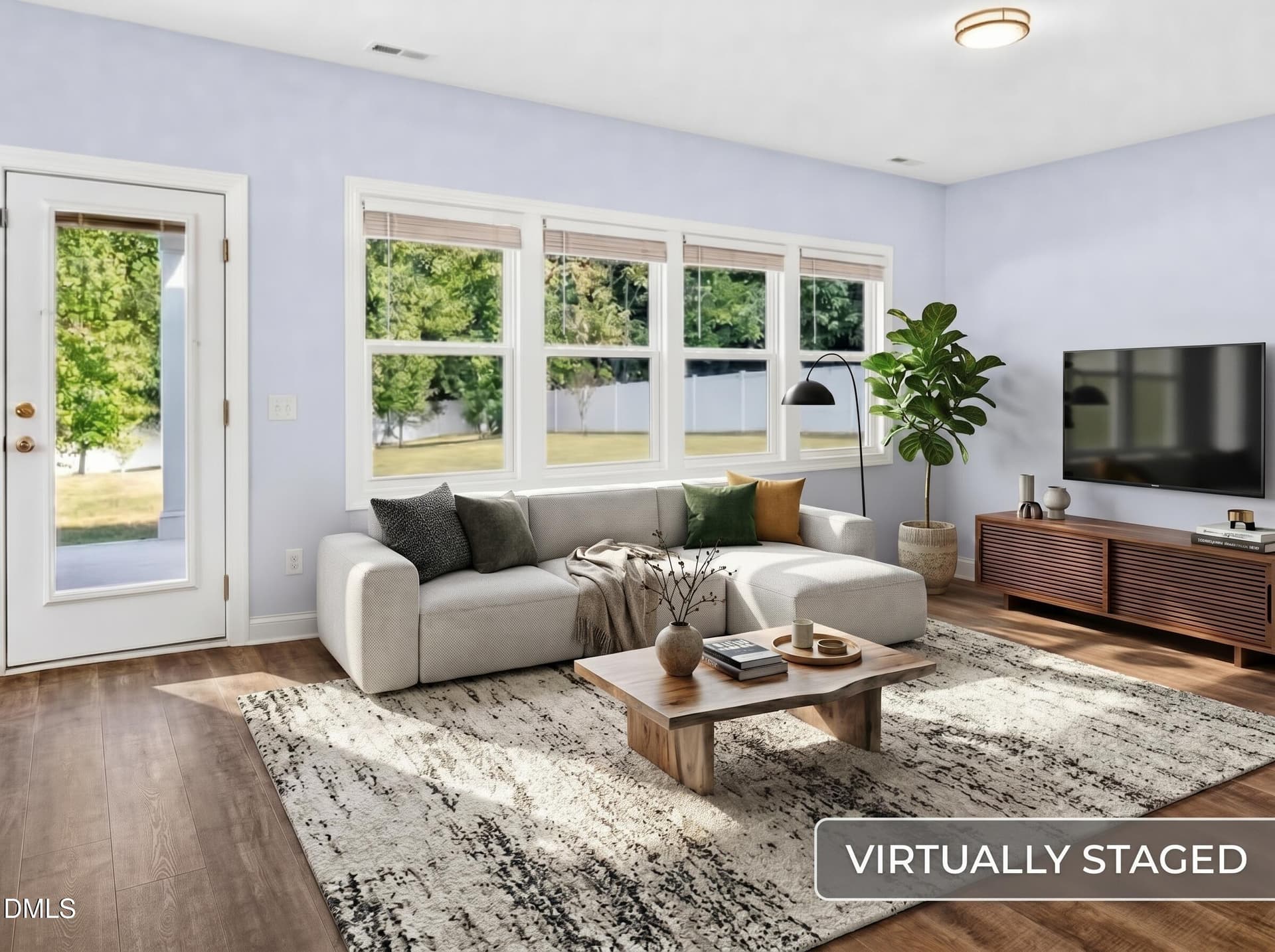 Virtually Staged Family Room - 248 Kavanaugh Road, Wake Forest, NC 27587