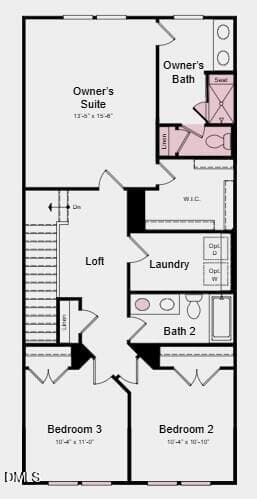 Upper Level - 2707 Middlewick Place, Wake Forest, NC 27587, Wake Forest