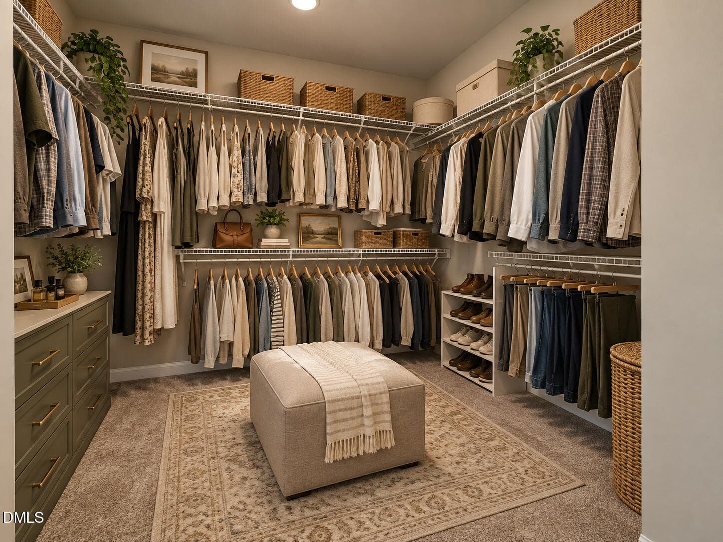 Primary Closet - 523 Valentine Court, Graham, NC 27253
