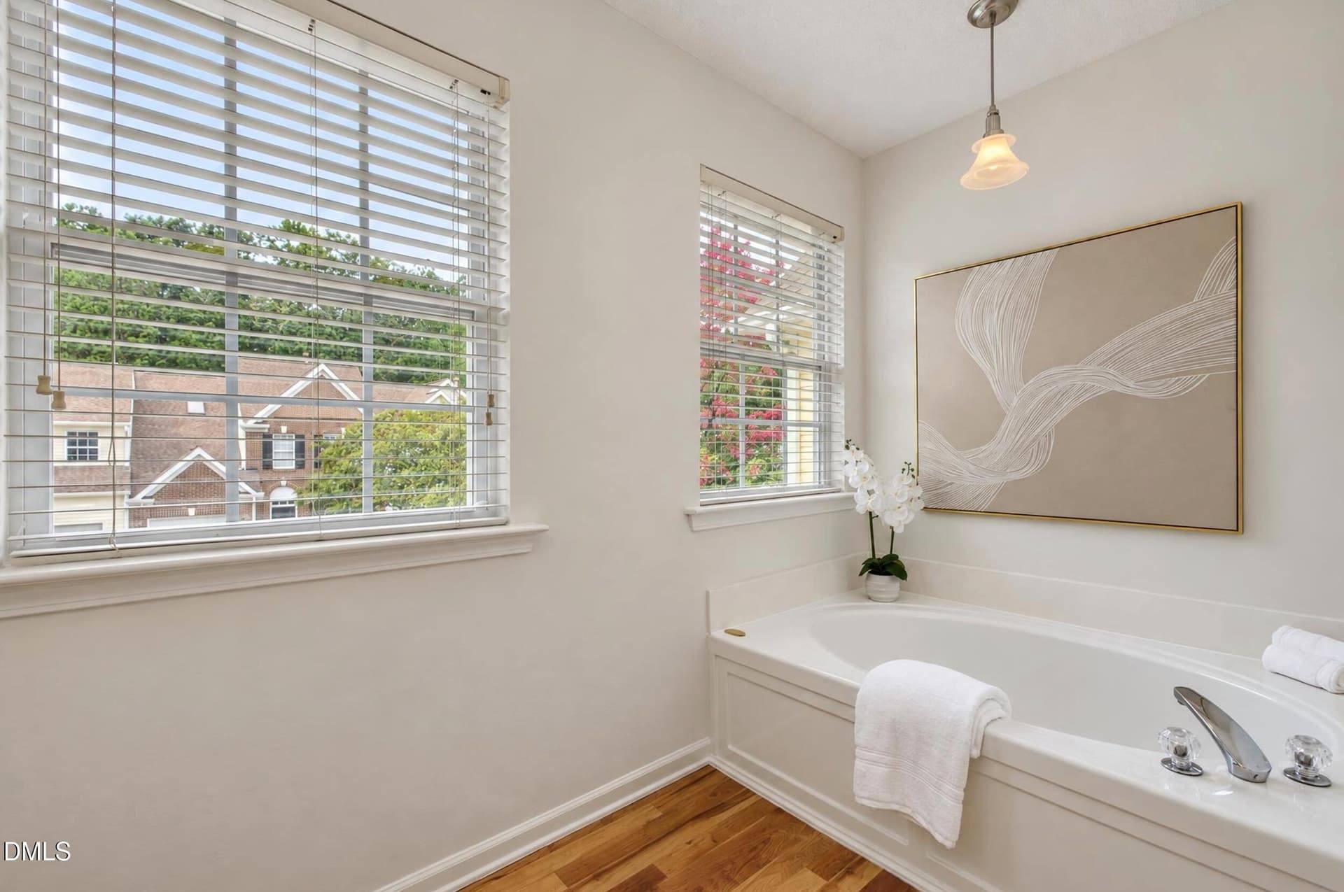 Primary bath with soaking tub - 10804 Pendragon Place, Raleigh, NC 27614