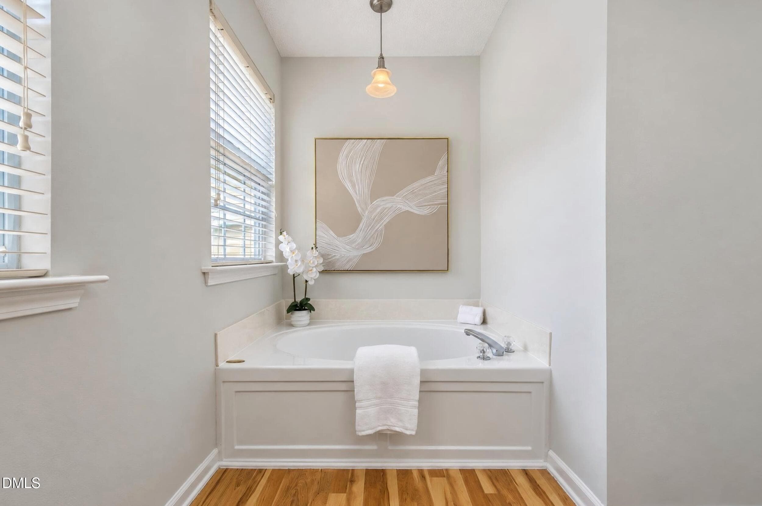 Primary bath with soaking tub - 10804 Pendragon Place, Raleigh, NC 27614