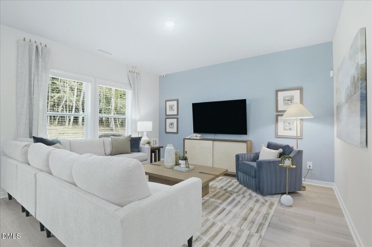 7 - Living Room - 5910 Fallowfield Lane, Raleigh, NC 27616