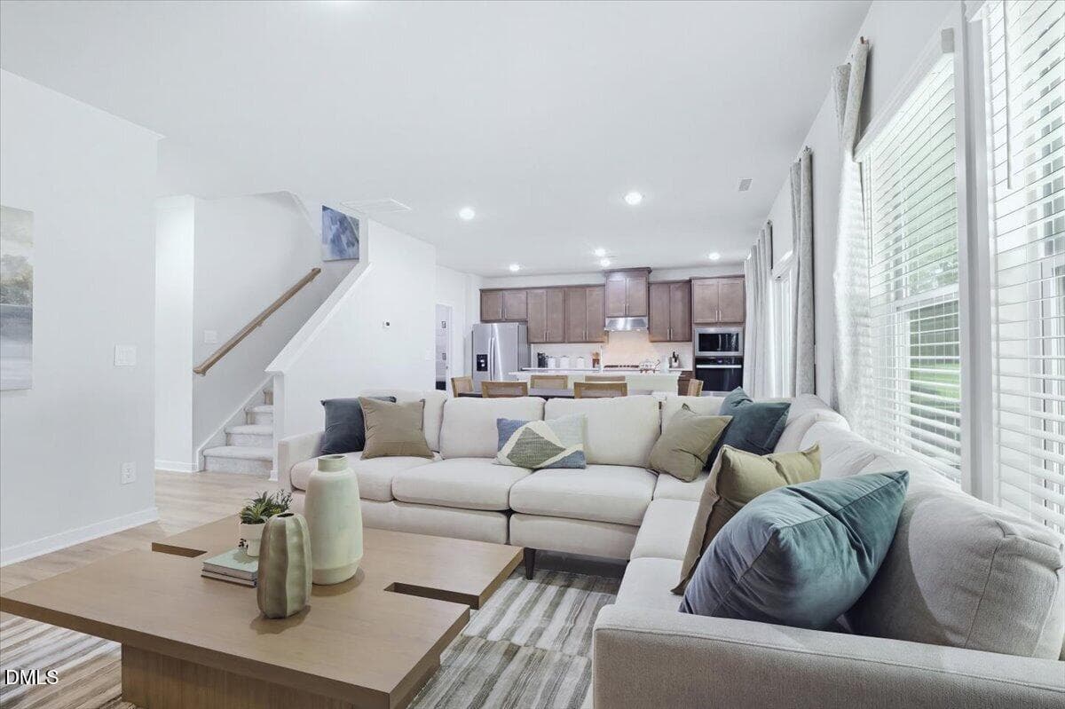 8 - Living Room - 5910 Fallowfield Lane, Raleigh, NC 27616