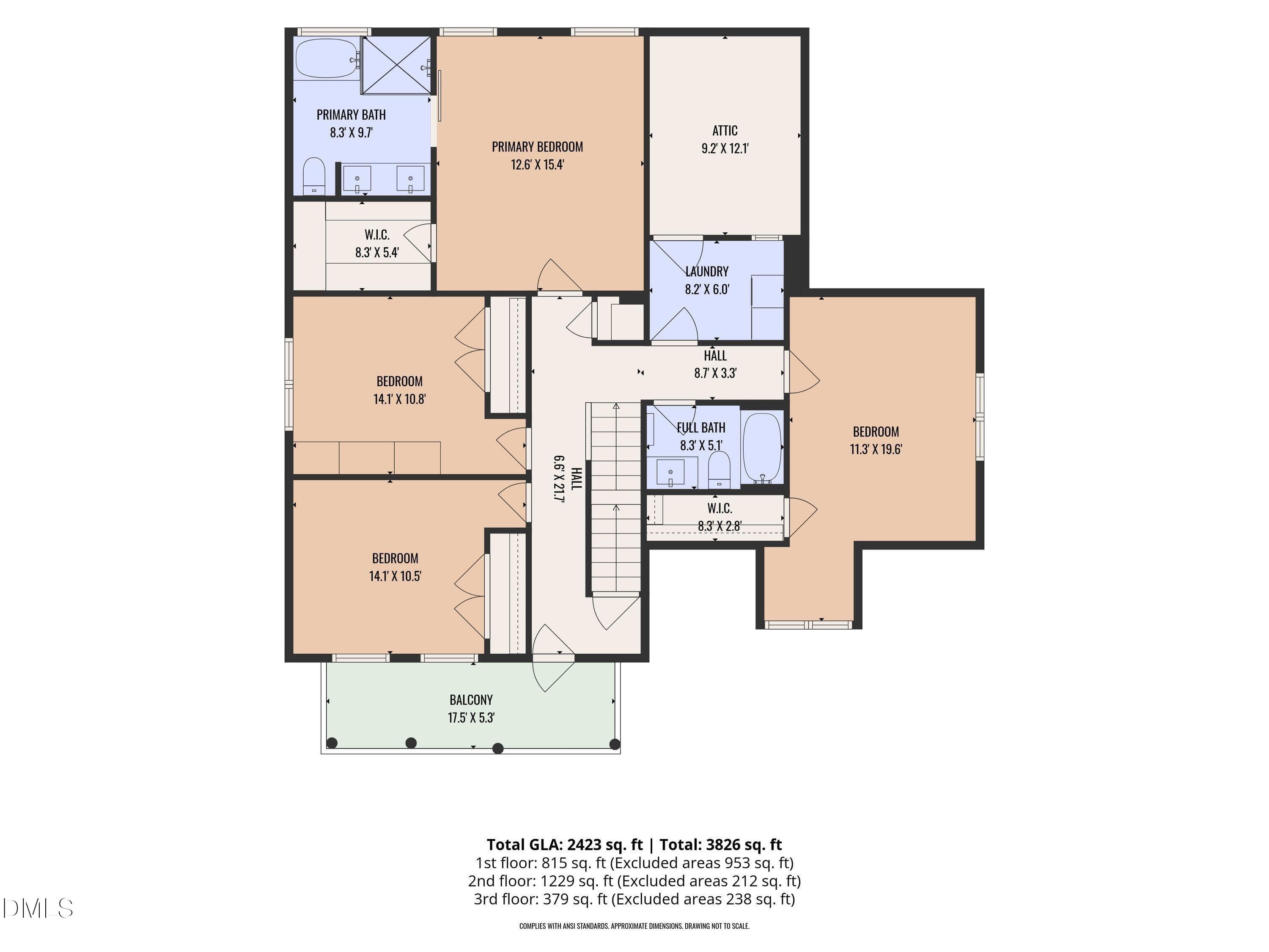 2nd_floor - 1721 White Dogwood Road, Apex, NC 27502, Apex