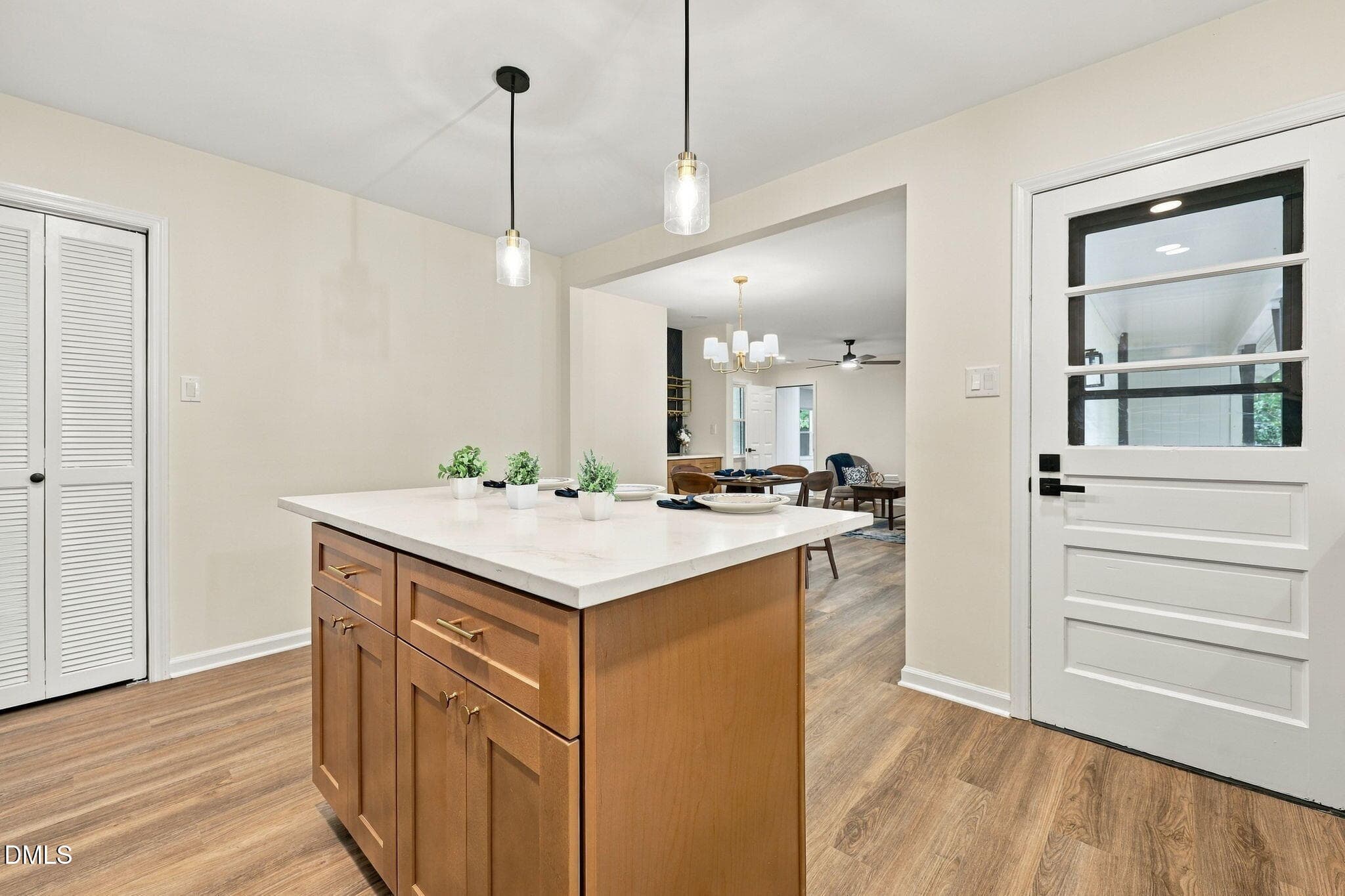 Kitchen to the dining area - 3901 Hulon Drive, Durham, NC 27705