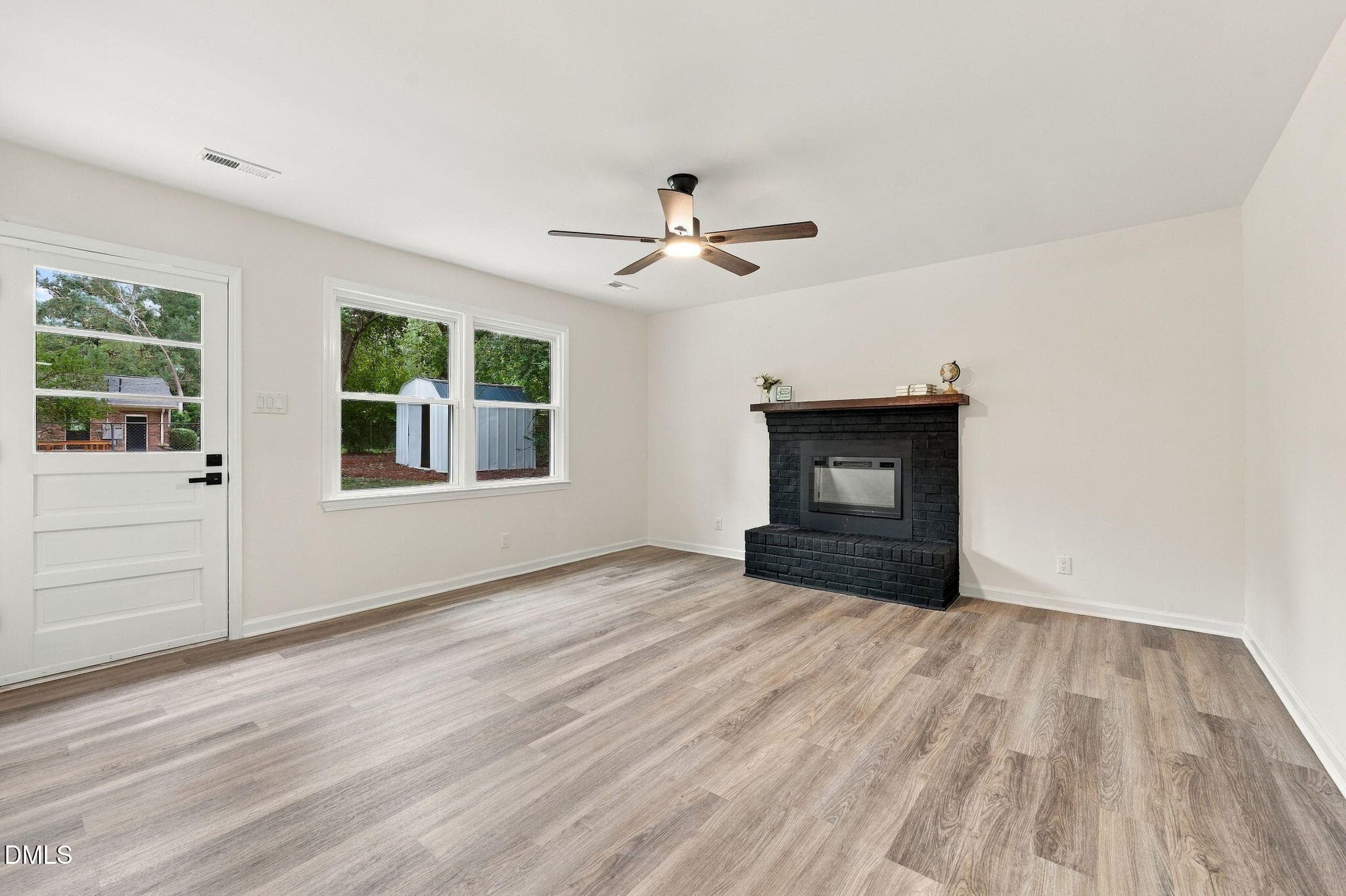 Living Room & Fireplace - 3901 Hulon Drive, Durham, NC 27705
