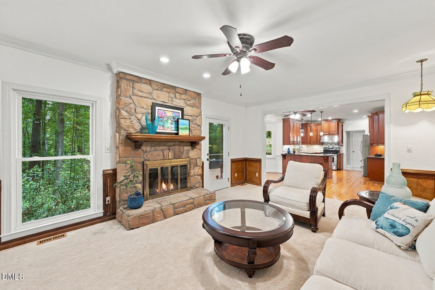 Living Room - 2213 Countrywood North Road N, Raleigh, NC 27615