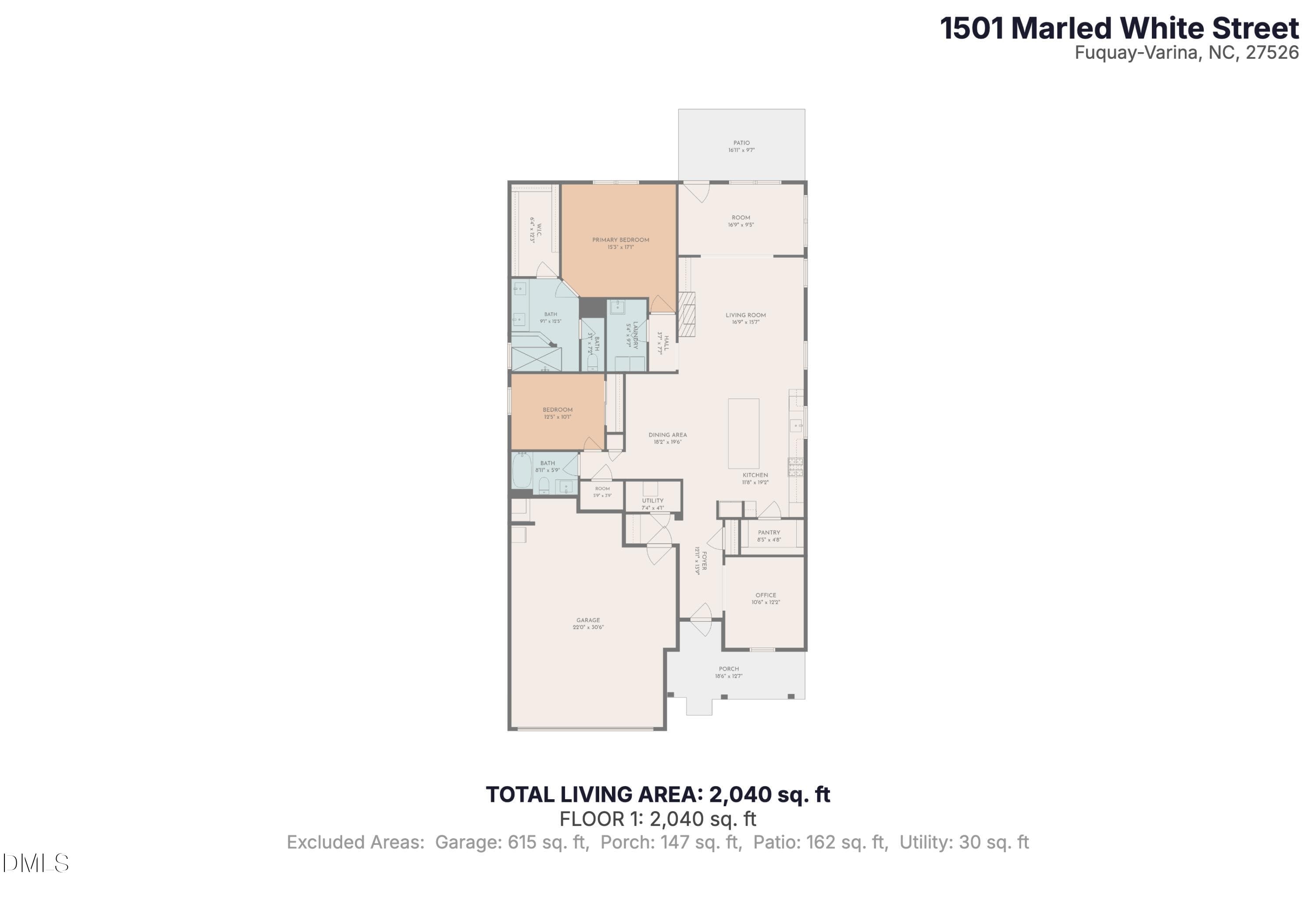 1501-Marled-White-Street-Floor-1 - 1501 Marled White Street, Fuquay Varina, NC 27526, Fuquay Varina
