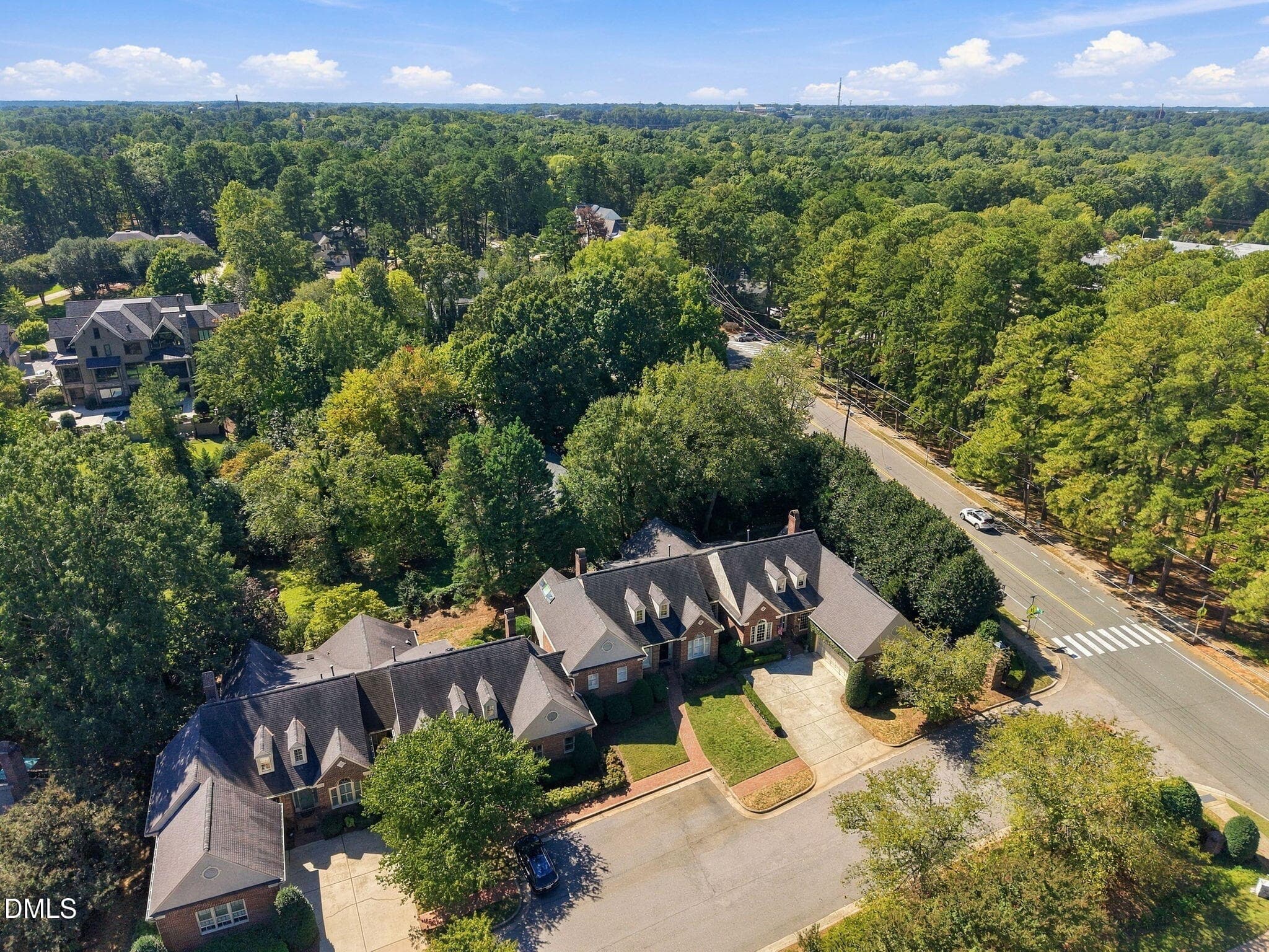 Drone Left - 3361 Ridgecrest Court, Raleigh, NC 27607