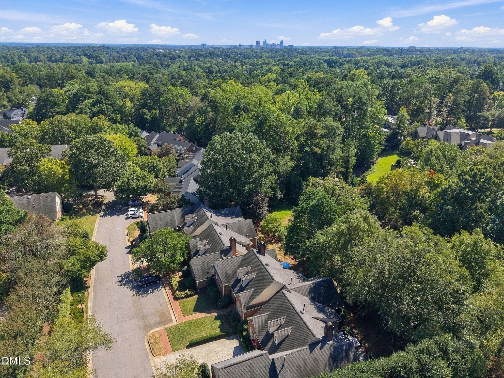 Drone Into Neighborhood - 3361 Ridgecrest Court, Raleigh, NC 27607