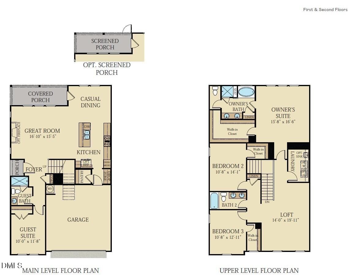 Delaney floor plan - 300 Saulston Road, Apex, NC 27539