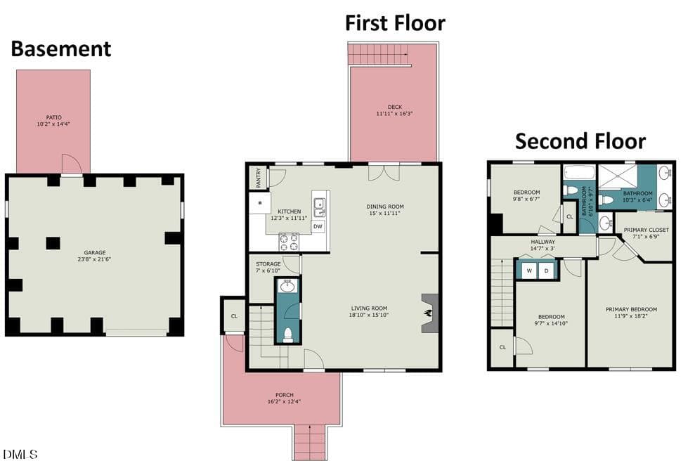 Floor Plan Updated - 2128 Bellaire Avenue, Raleigh, NC 27608